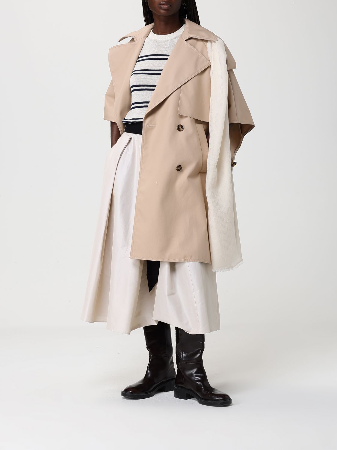 Max Mara Max Mara Scarf Woman White Size ONE SIZE - 4 Thumbnail