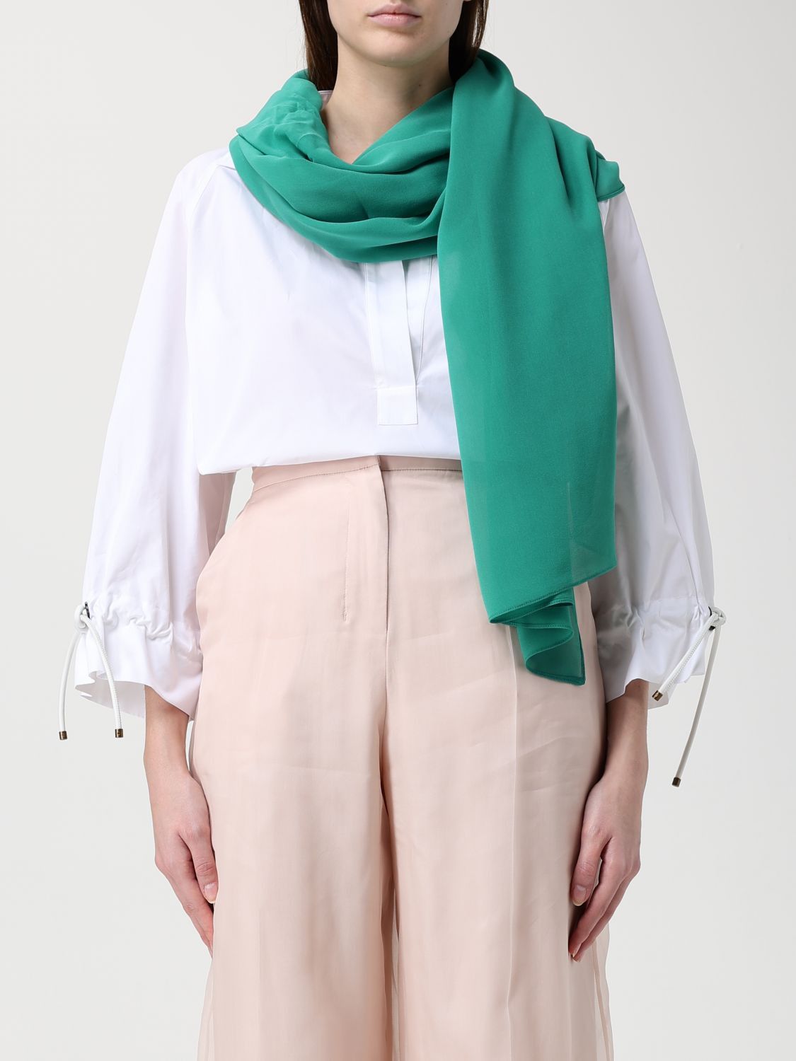 Max Mara Max Mara Scarf Woman Green Size ONE SIZE - 2 Thumbnail
