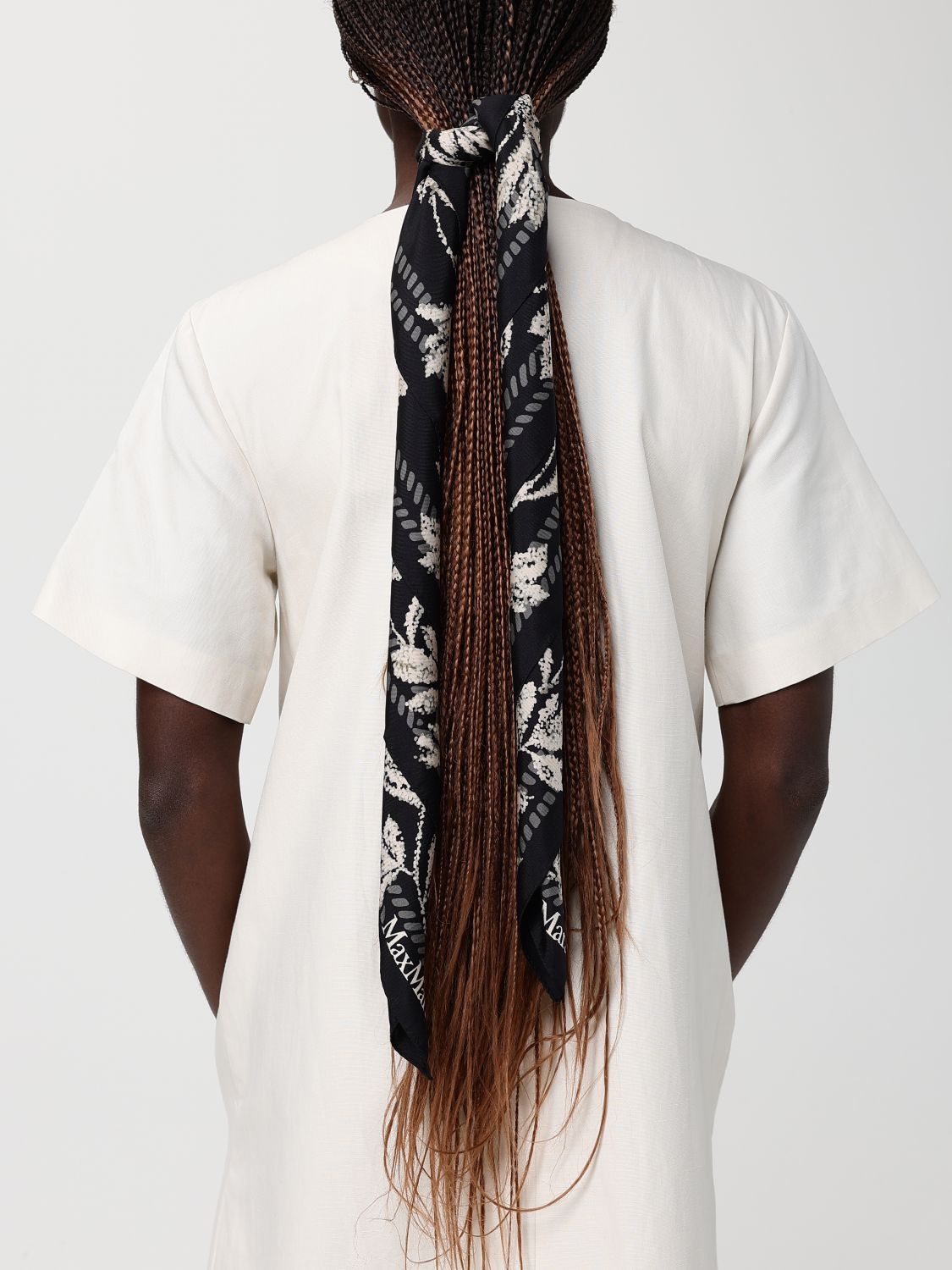 Max Mara Max Mara Neck Scarf Woman Black Size ONE SIZE - 4 Thumbnail