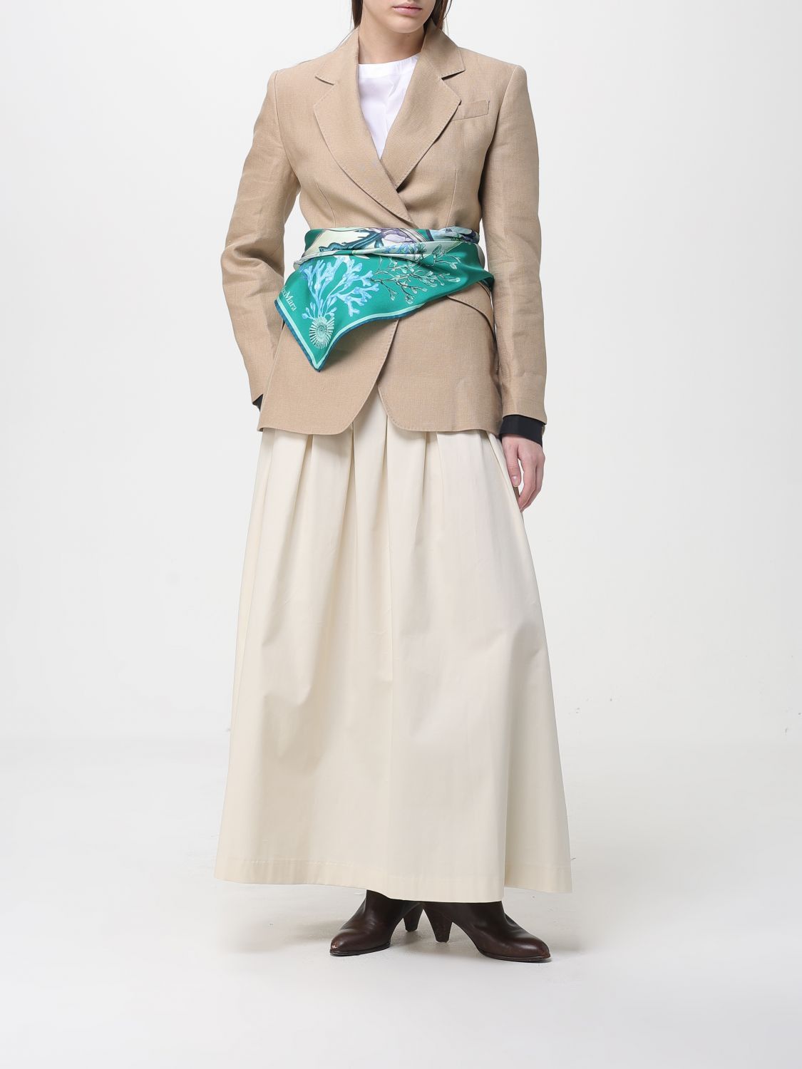 Max Mara Max Mara Neck Scarf Woman Green Size ONE SIZE - 4 Thumbnail