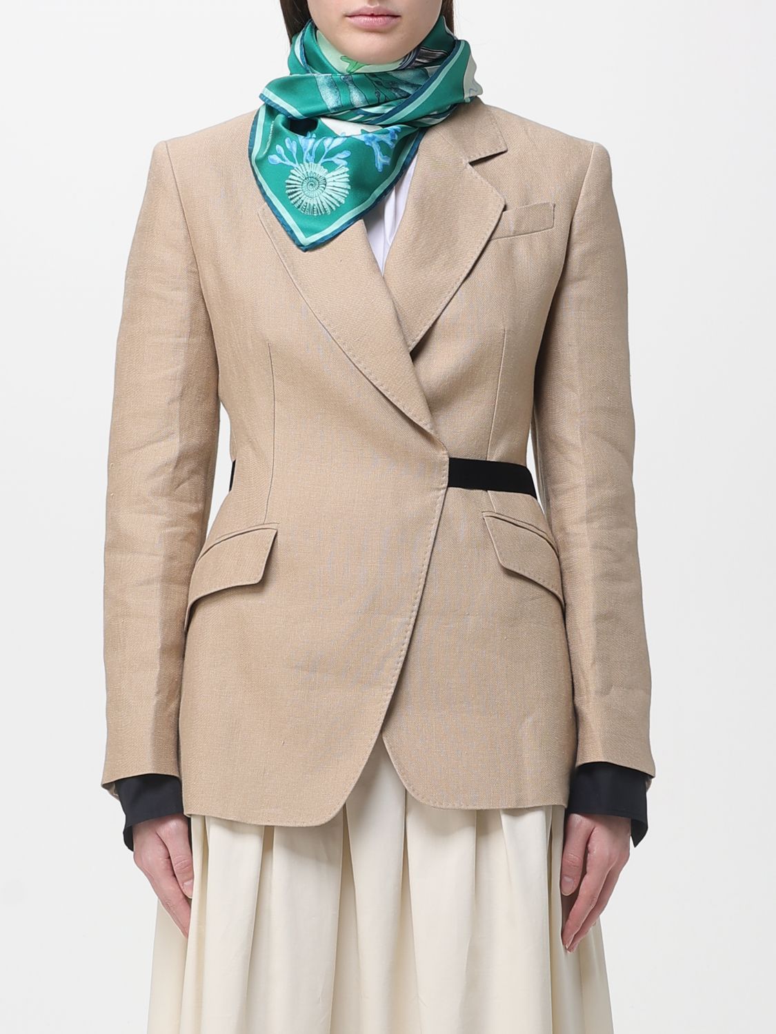 Max Mara Max Mara Neck Scarf Woman Green Size ONE SIZE - 2 Thumbnail