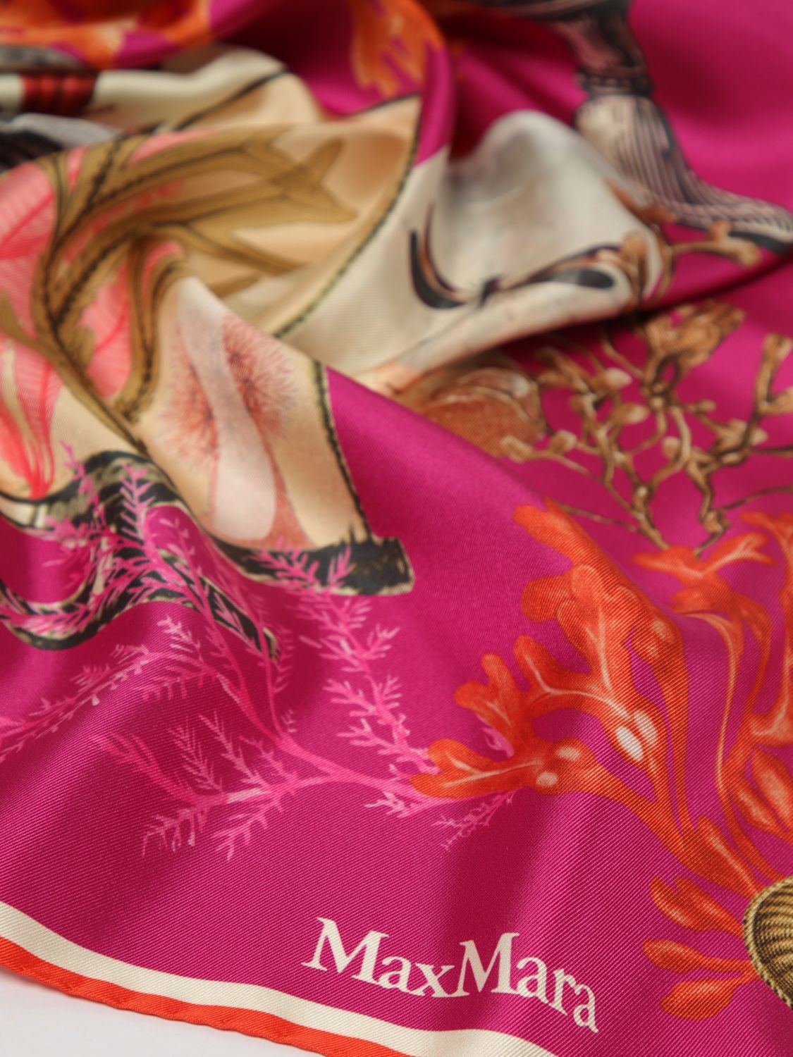 Max Mara Max Mara Neck Scarf Woman Fuchsia Size ONE SIZE - 3 Thumbnail