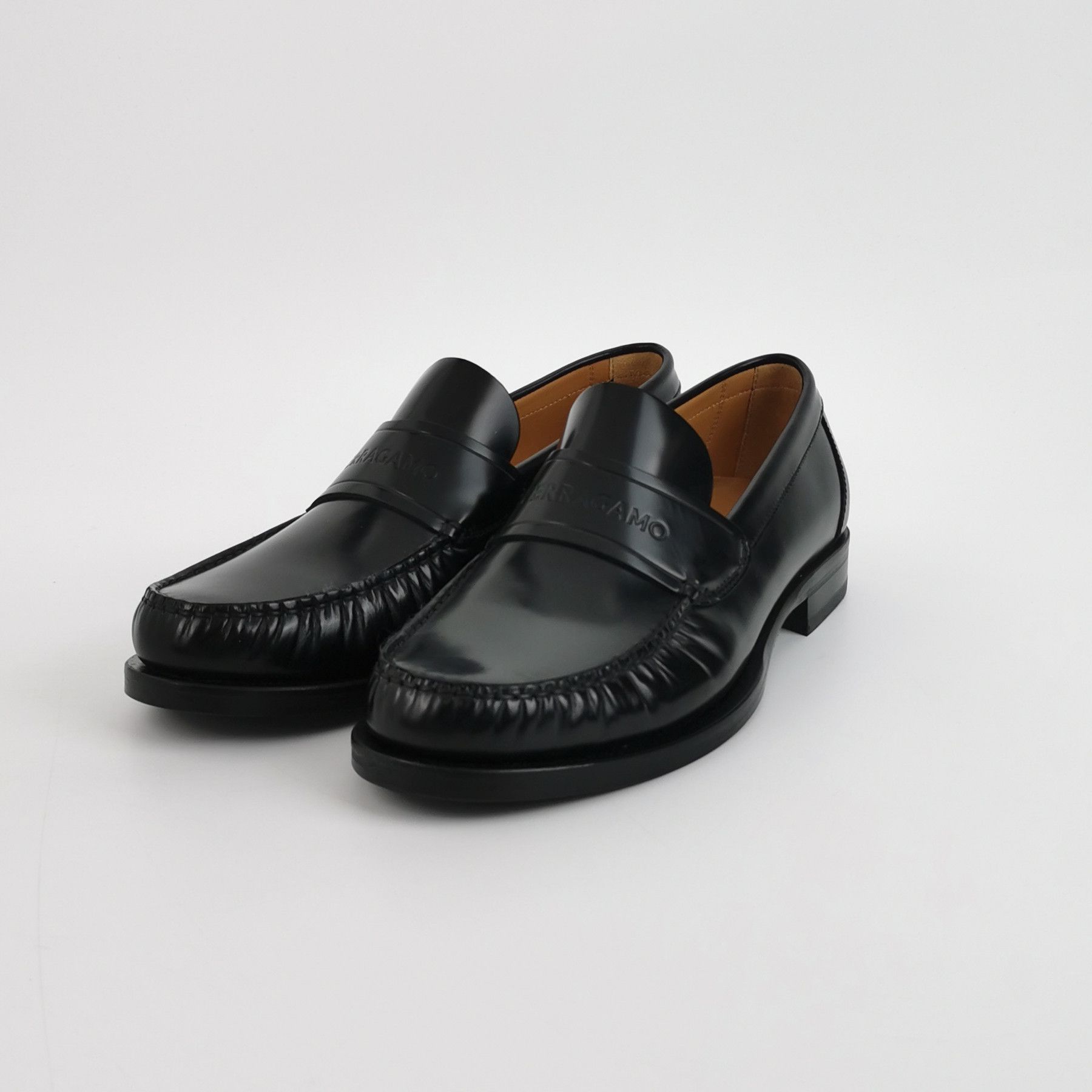 Salvatore Ferragamo Salvatore Ferragamo Logo Leather Loafers 9 Size US 10 / EU 43 - 3 Thumbnail