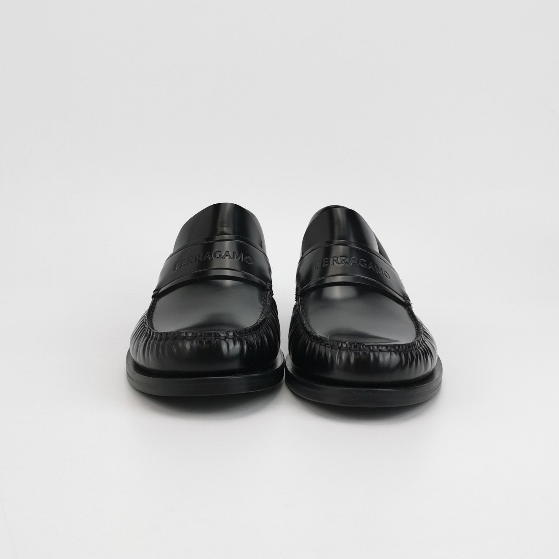 Salvatore Ferragamo Salvatore Ferragamo Logo Leather Loafers 9 Size US 10 / EU 43 - 4 Thumbnail
