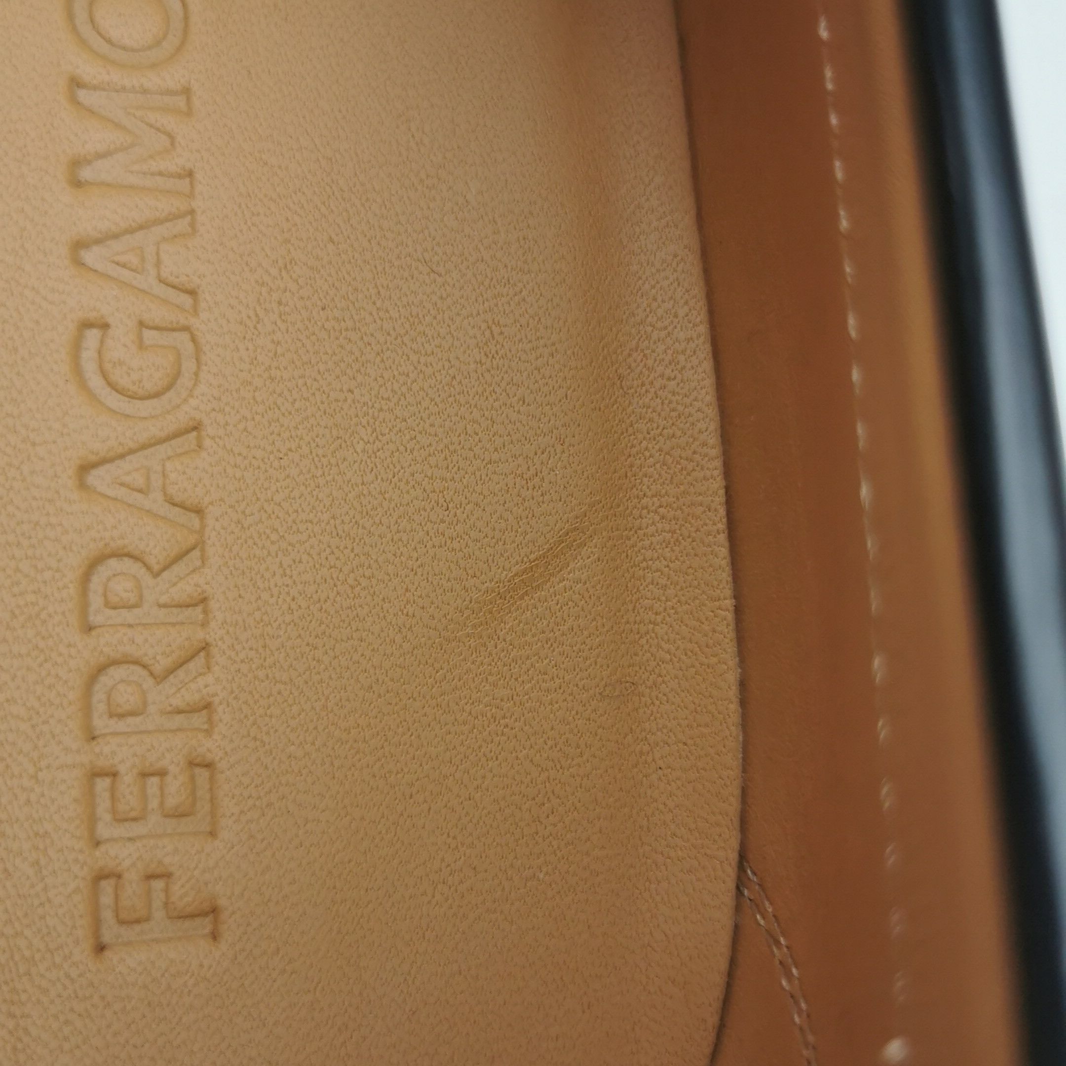 Salvatore Ferragamo Salvatore Ferragamo Logo Leather Loafers 9 Size US 10 / EU 43 - 11 Thumbnail