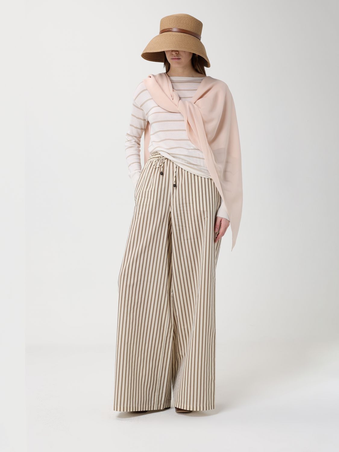 Max Mara Max Mara Hat Woman Beige Size ONE SIZE - 2 Thumbnail