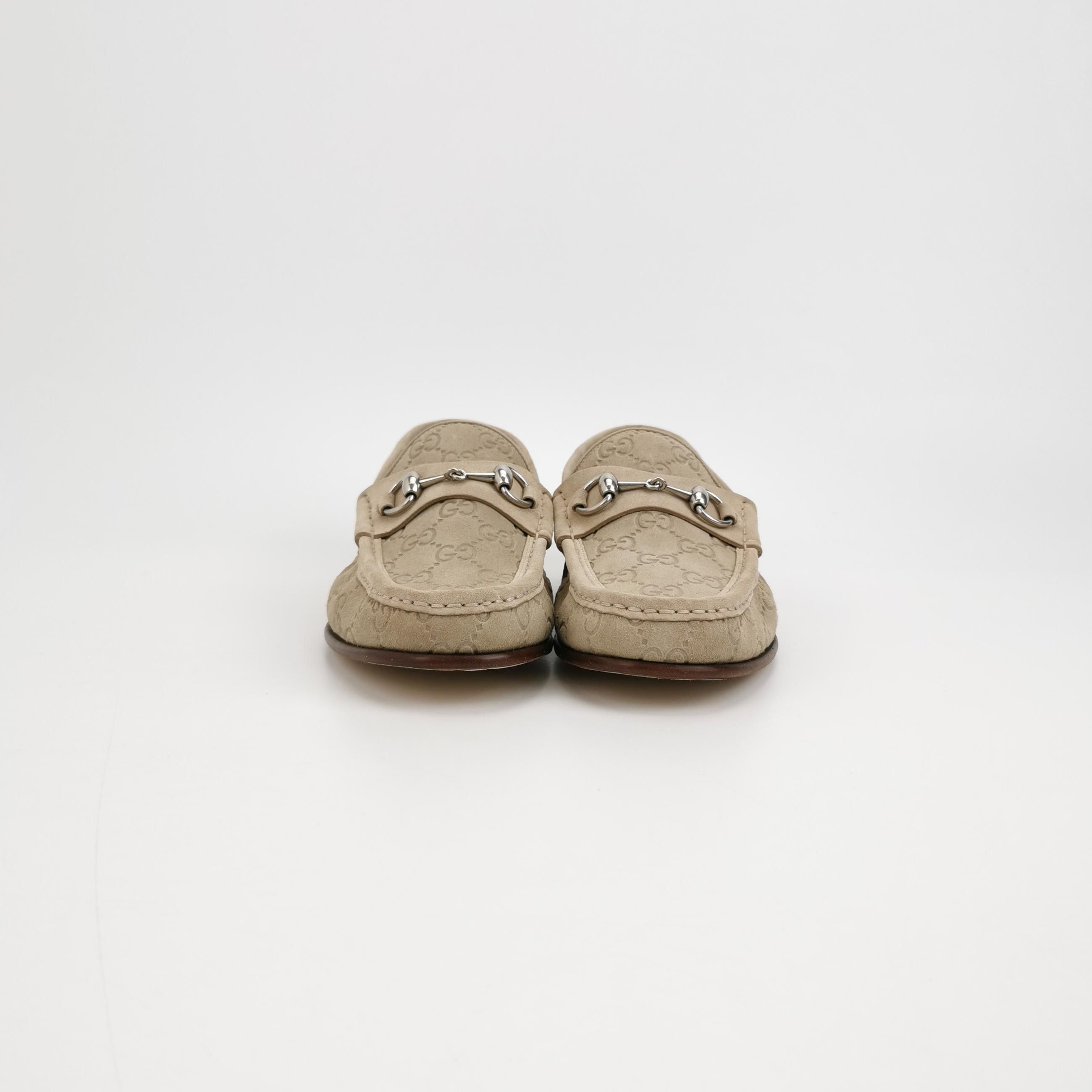 Gucci Gucci GG Monogram Horsebit Suede Loafers 6 Size US 7 / EU 40 - 4 Thumbnail
