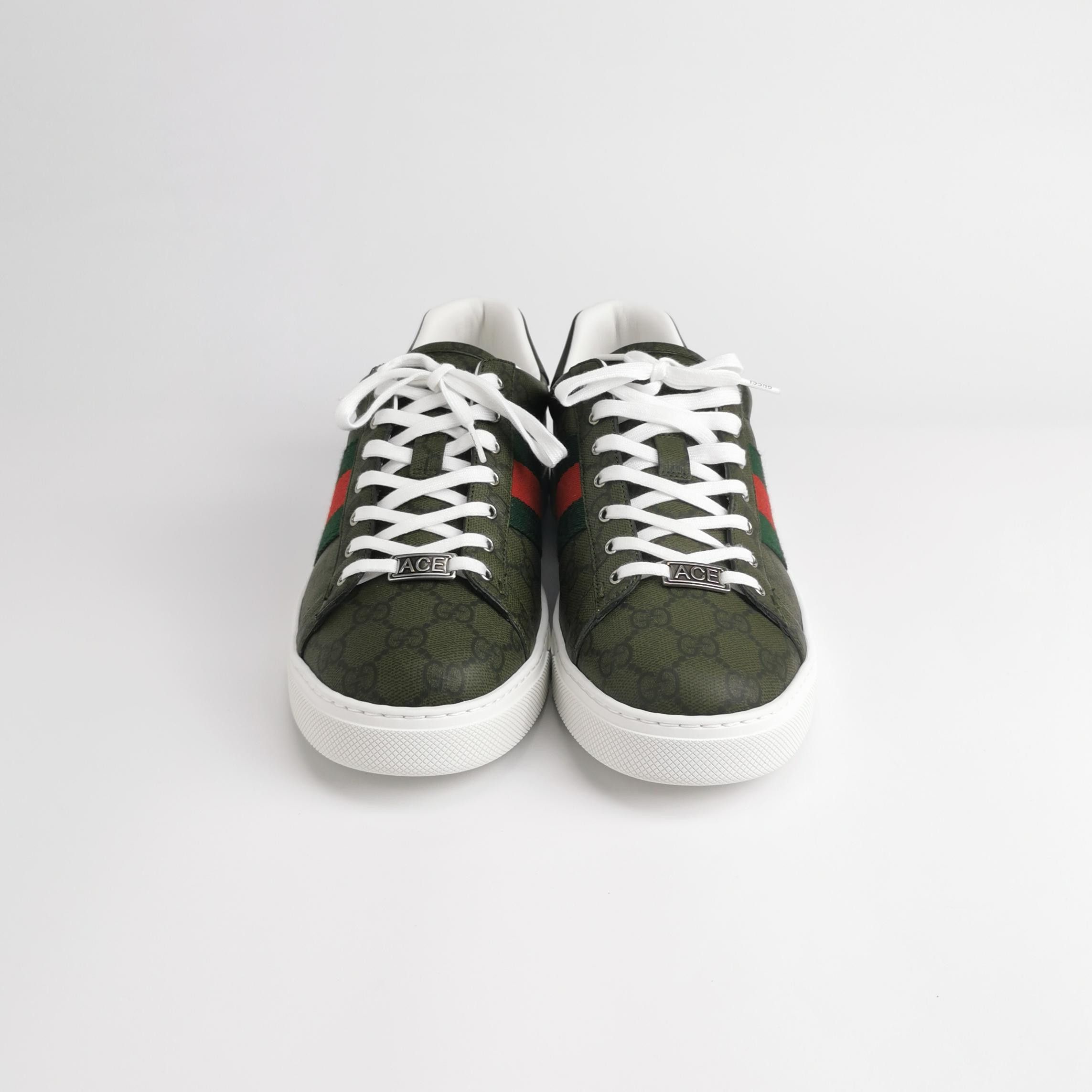 Gucci Gucci GG Supreme Ace Stripe Sneakers 43 Size US 10 / EU 43 - 4 Thumbnail