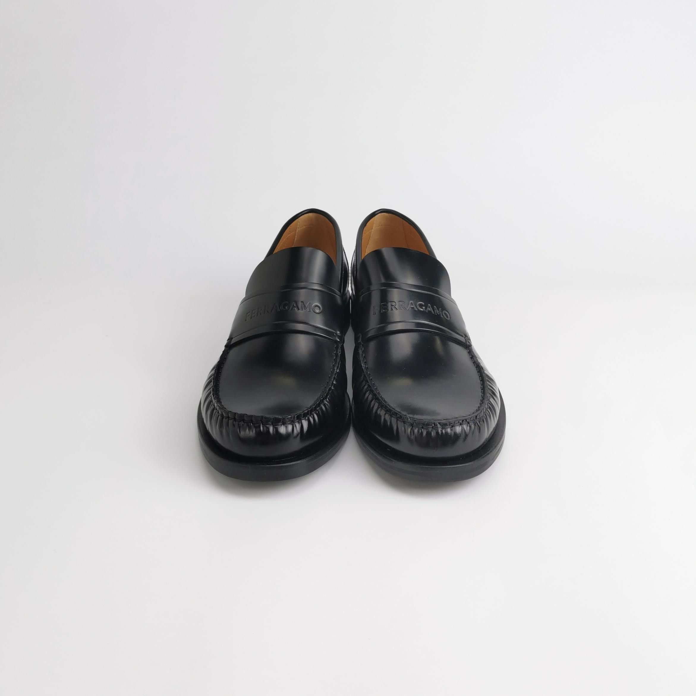 Salvatore Ferragamo Salvatore Ferragamo Logo Leather Loafers Size 9 Size US 10 / EU 43 - 4 Thumbnail
