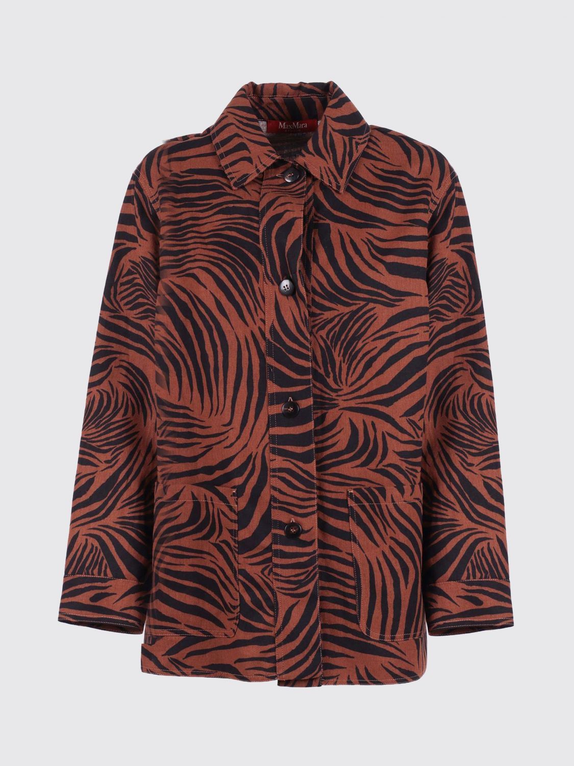 Max Mara Max Mara Shirt Woman Brown Size S / US 4 / IT 40 - 2 Thumbnail