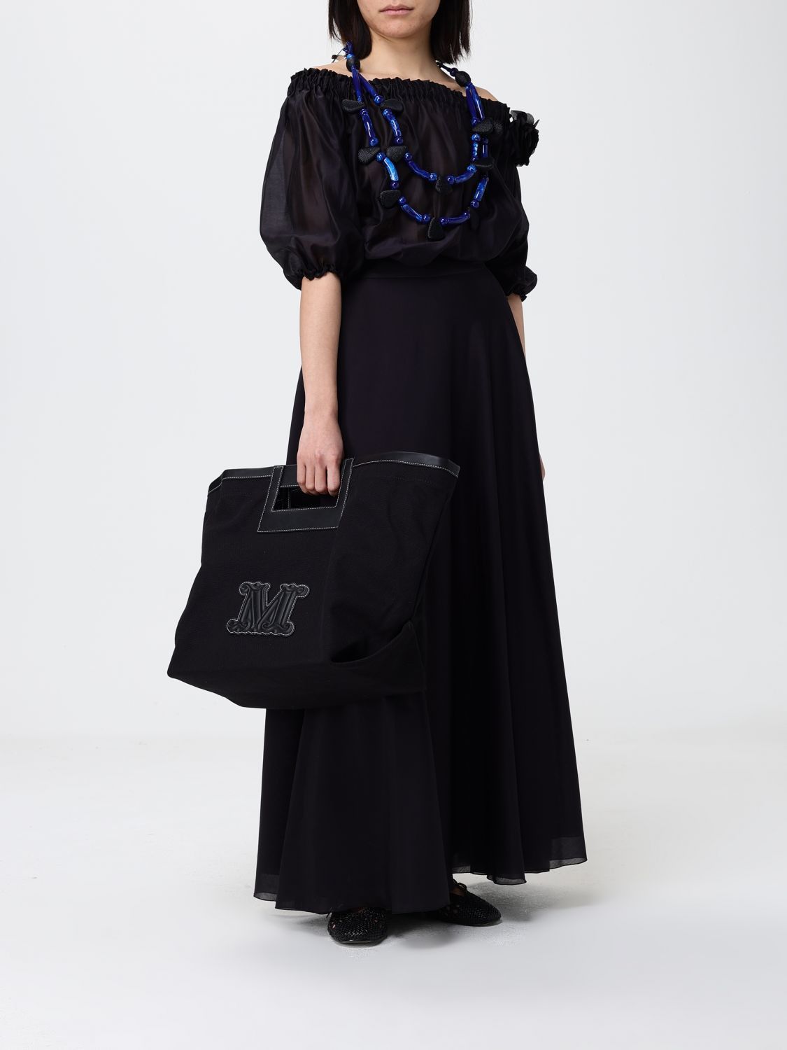 Max Mara Max Mara Tote Bag Woman Black Size ONE SIZE - 2 Thumbnail