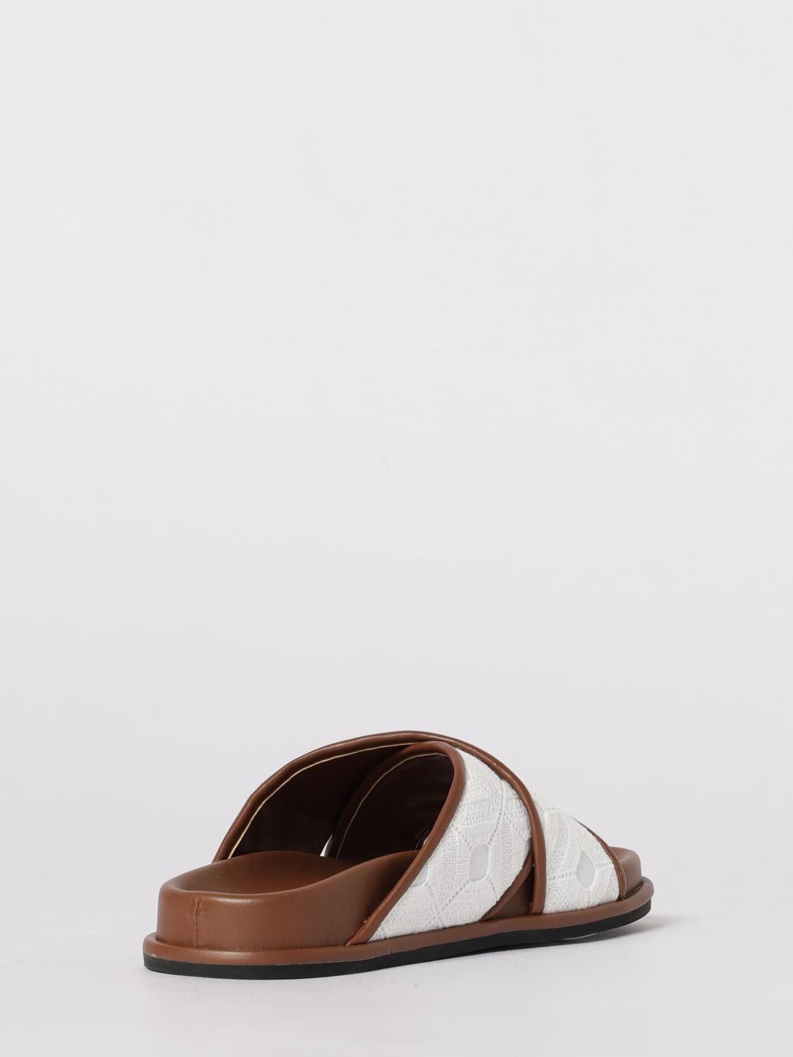 Max Mara Max Mara Heeled Sandal Woman White Size US 7 / IT 37 - 3 Thumbnail