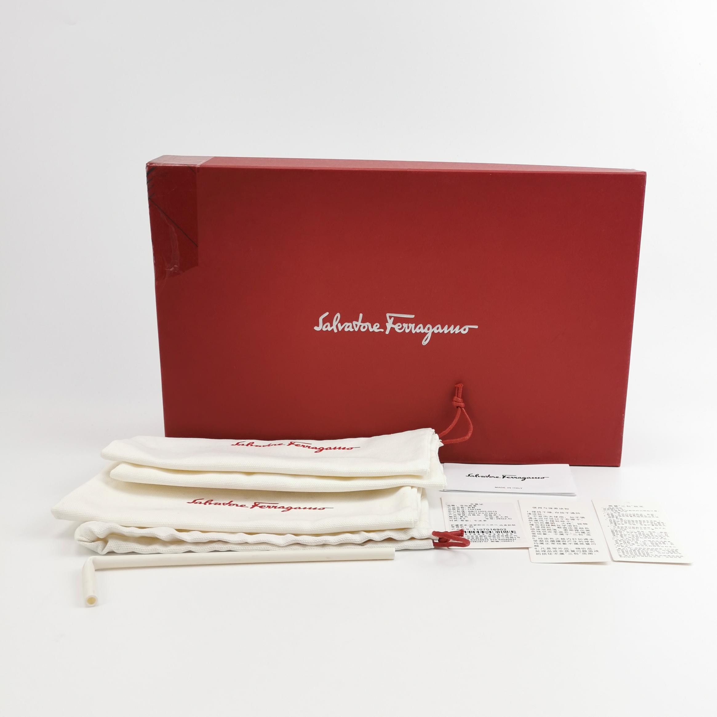Salvatore Ferragamo Salvatore Ferragamo Gancini Embossed Leather Loafers 8.5 Size US 9 / EU 42 - 7 Thumbnail