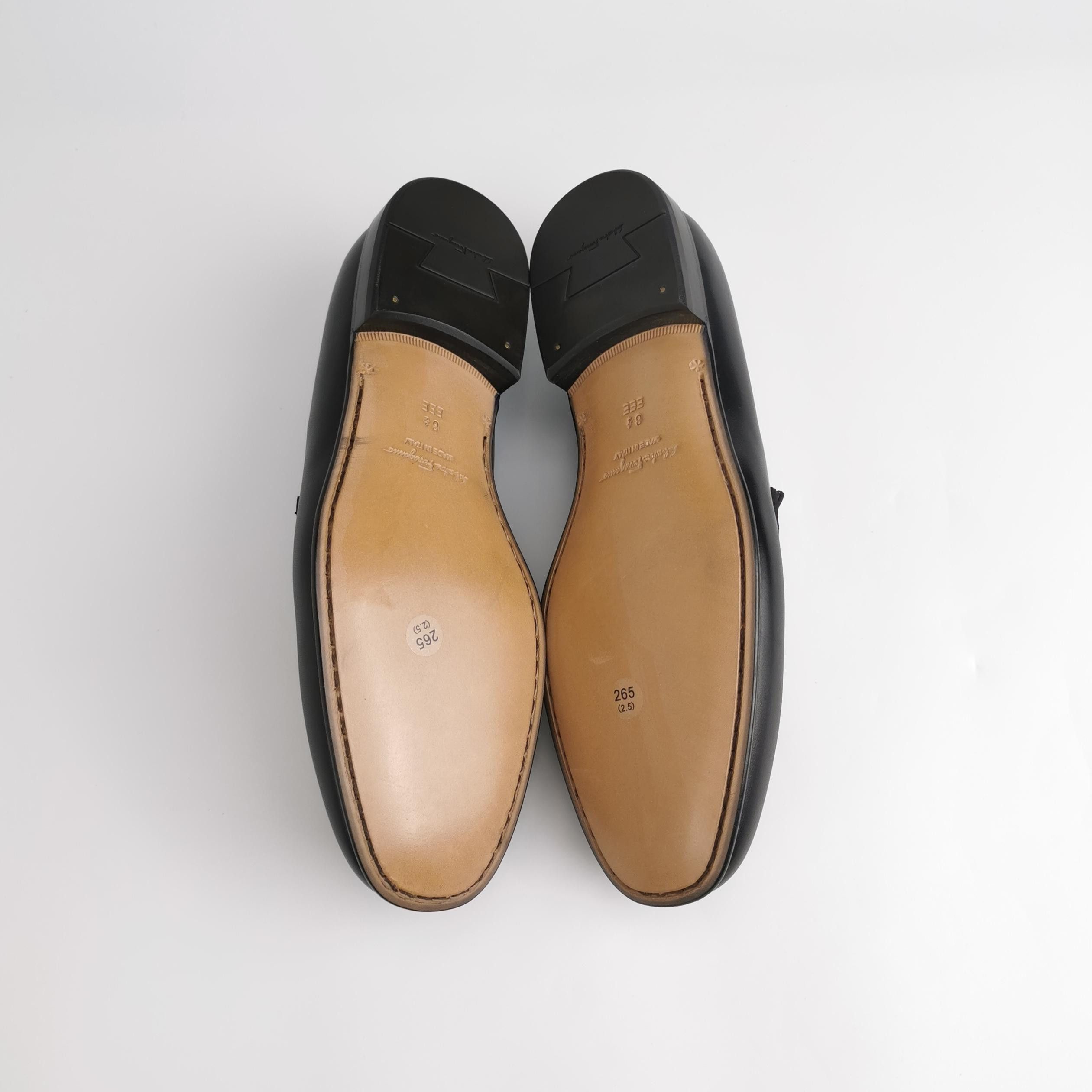 Salvatore Ferragamo Salvatore Ferragamo Logo Plaque Leather Loafers US 8.5 Size US 9 / EU 42 - 6 Thumbnail