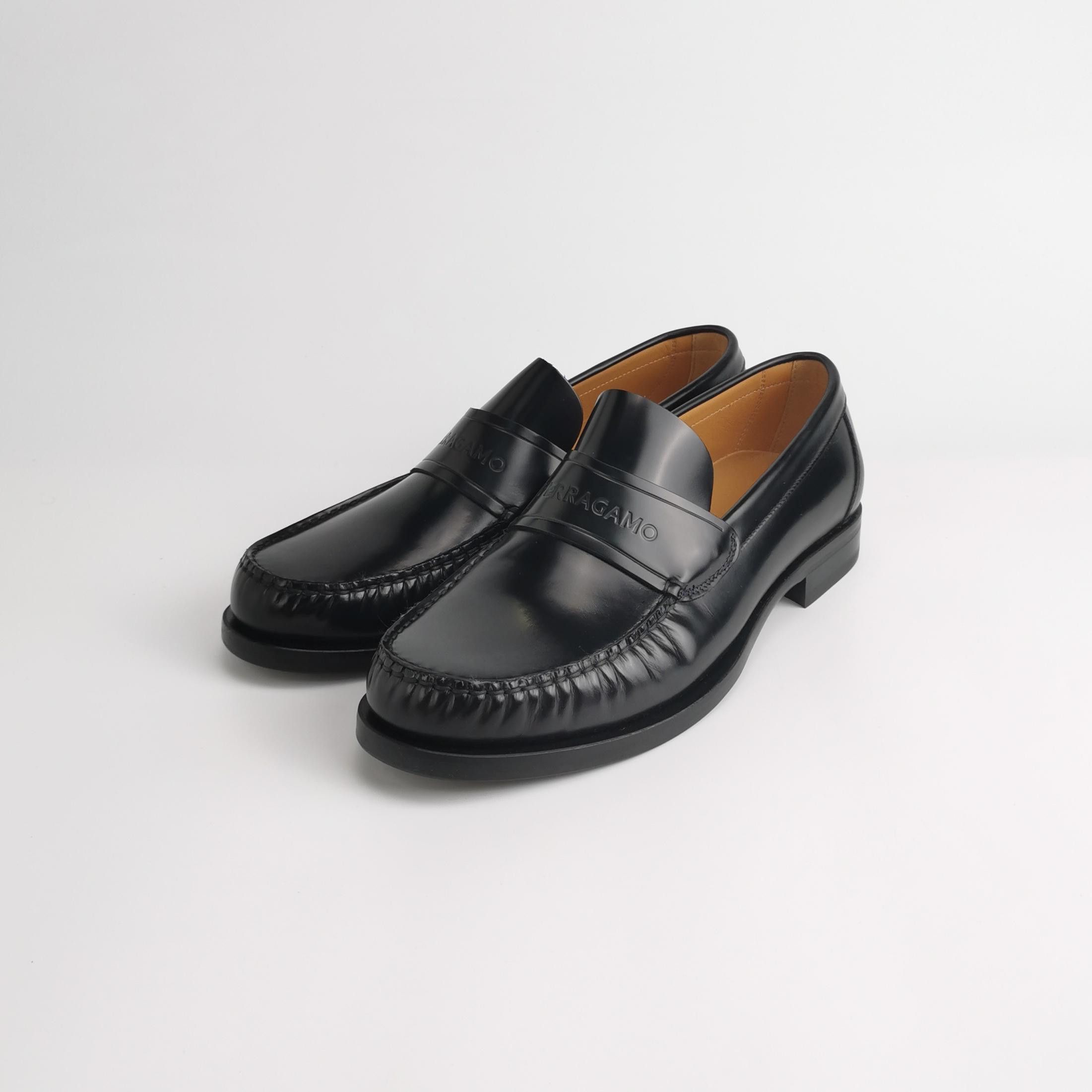 Salvatore Ferragamo Salvatore Ferragamo Logo Leather Loafers US 10.5 Size US 10 / EU 43 - 3 Thumbnail