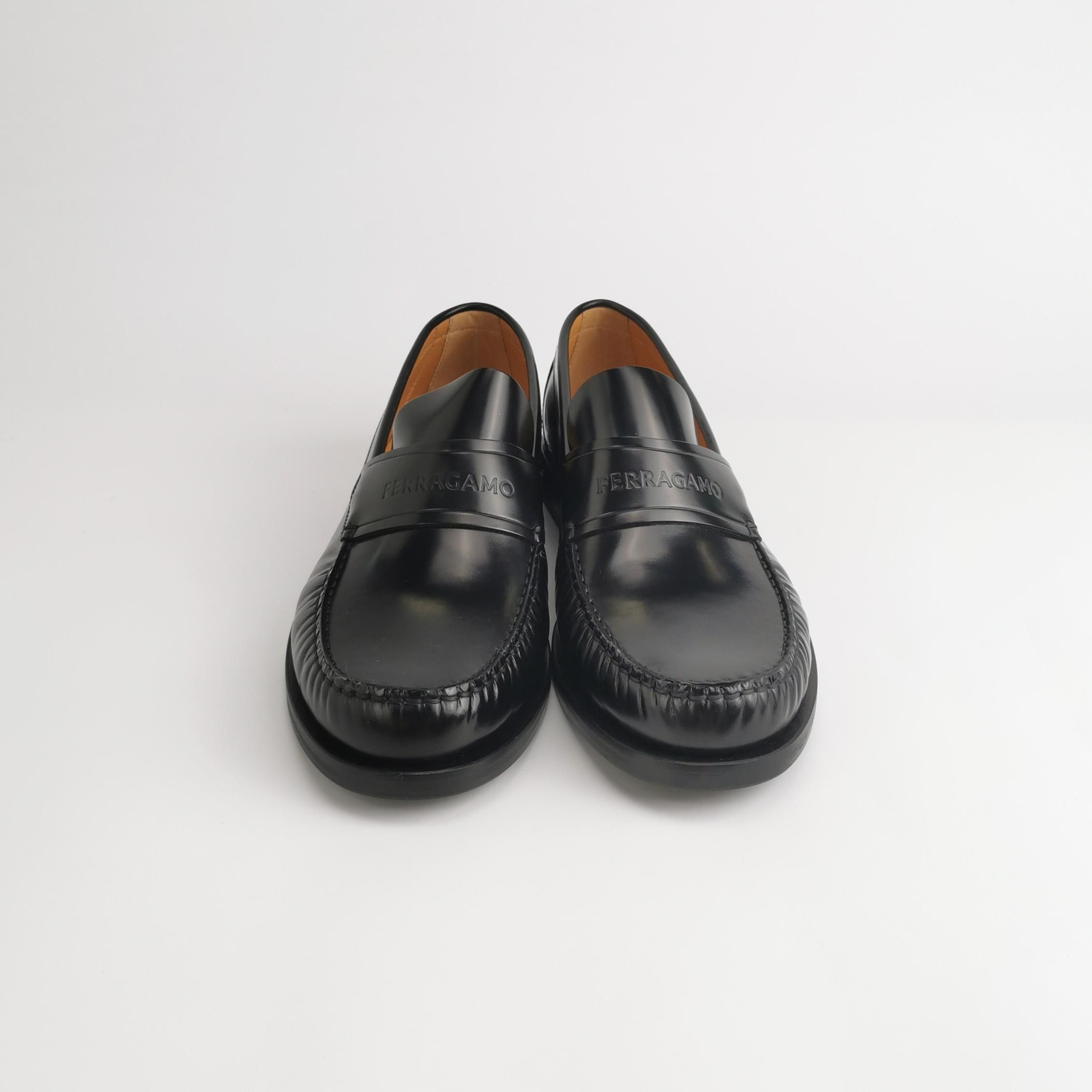 Salvatore Ferragamo Salvatore Ferragamo Logo Leather Loafers US 10.5 Size US 10 / EU 43 - 4 Thumbnail