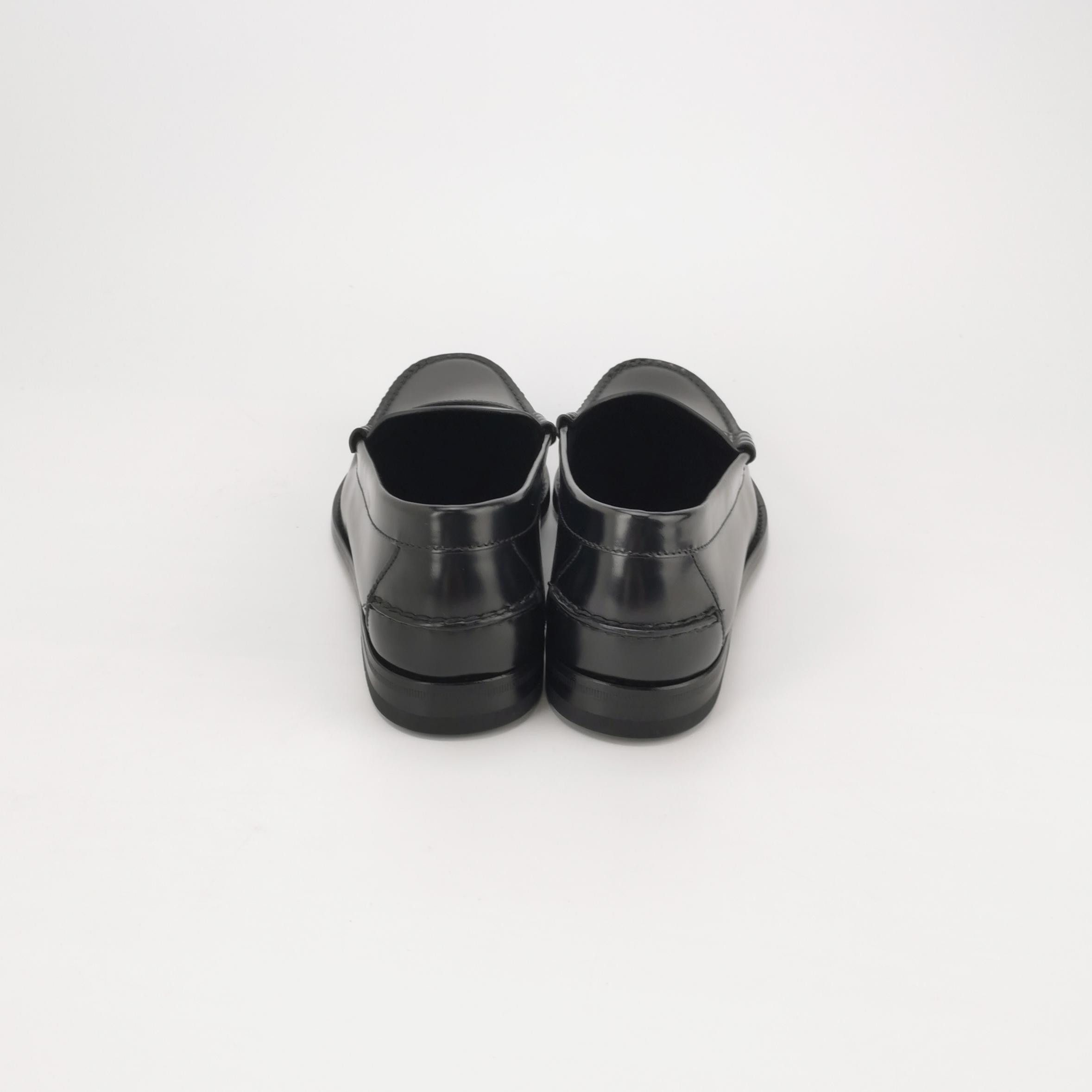 Prada Prada Black Leather Penny Loafers EU 40 Size US 7 / EU 40 - 5 Thumbnail