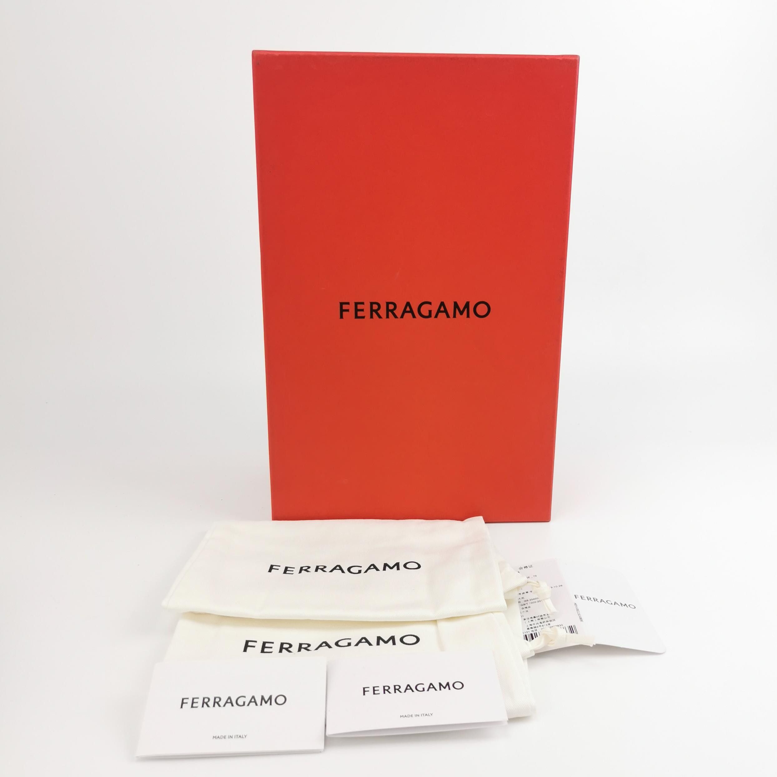Salvatore Ferragamo Ferragamo Red Gancini White Leather Loafers 7.5 Size US 8 / EU 41 - 7 Thumbnail