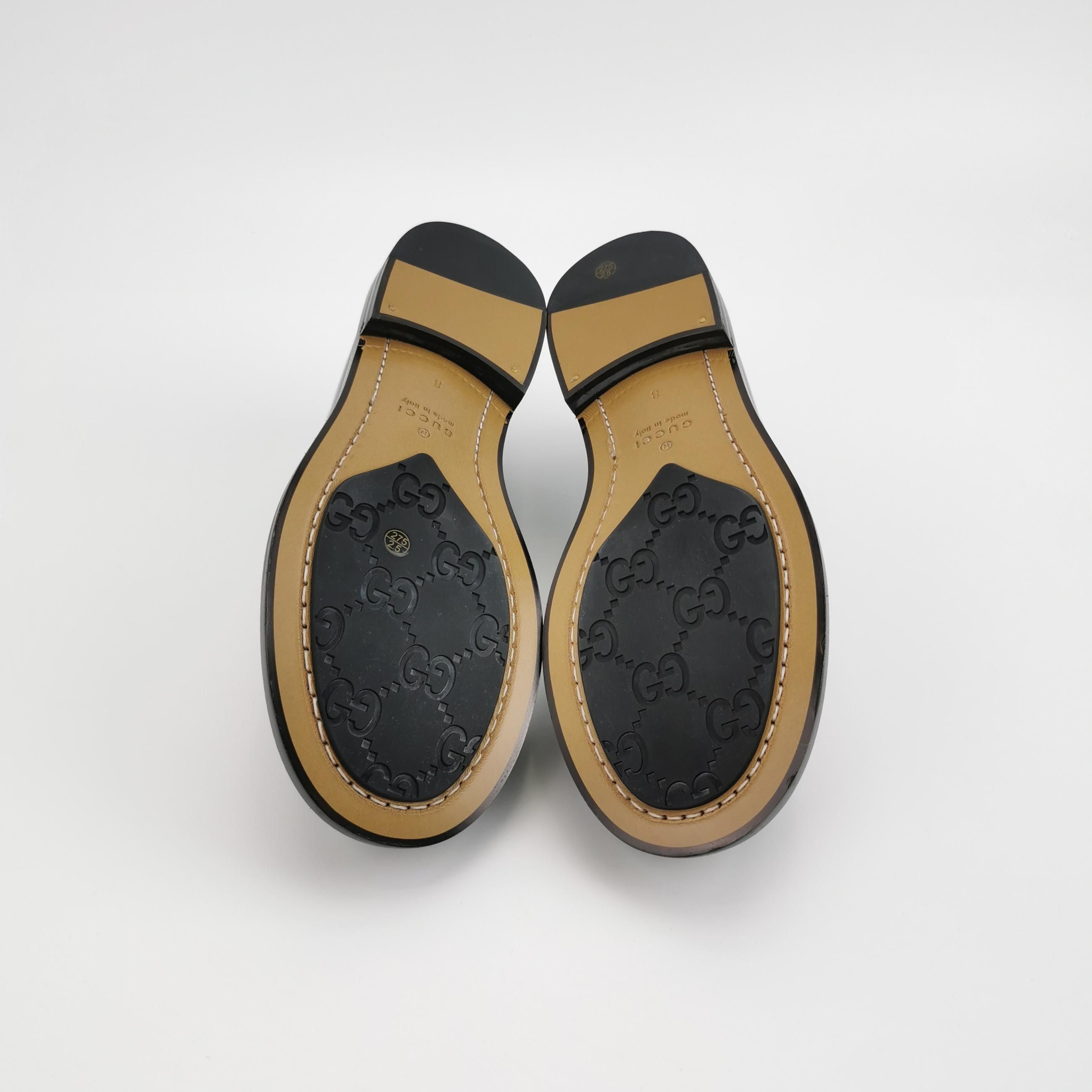 Gucci Gucci GG Logo Leather Loafers EU 42 Size US 9 / EU 42 - 6 Thumbnail