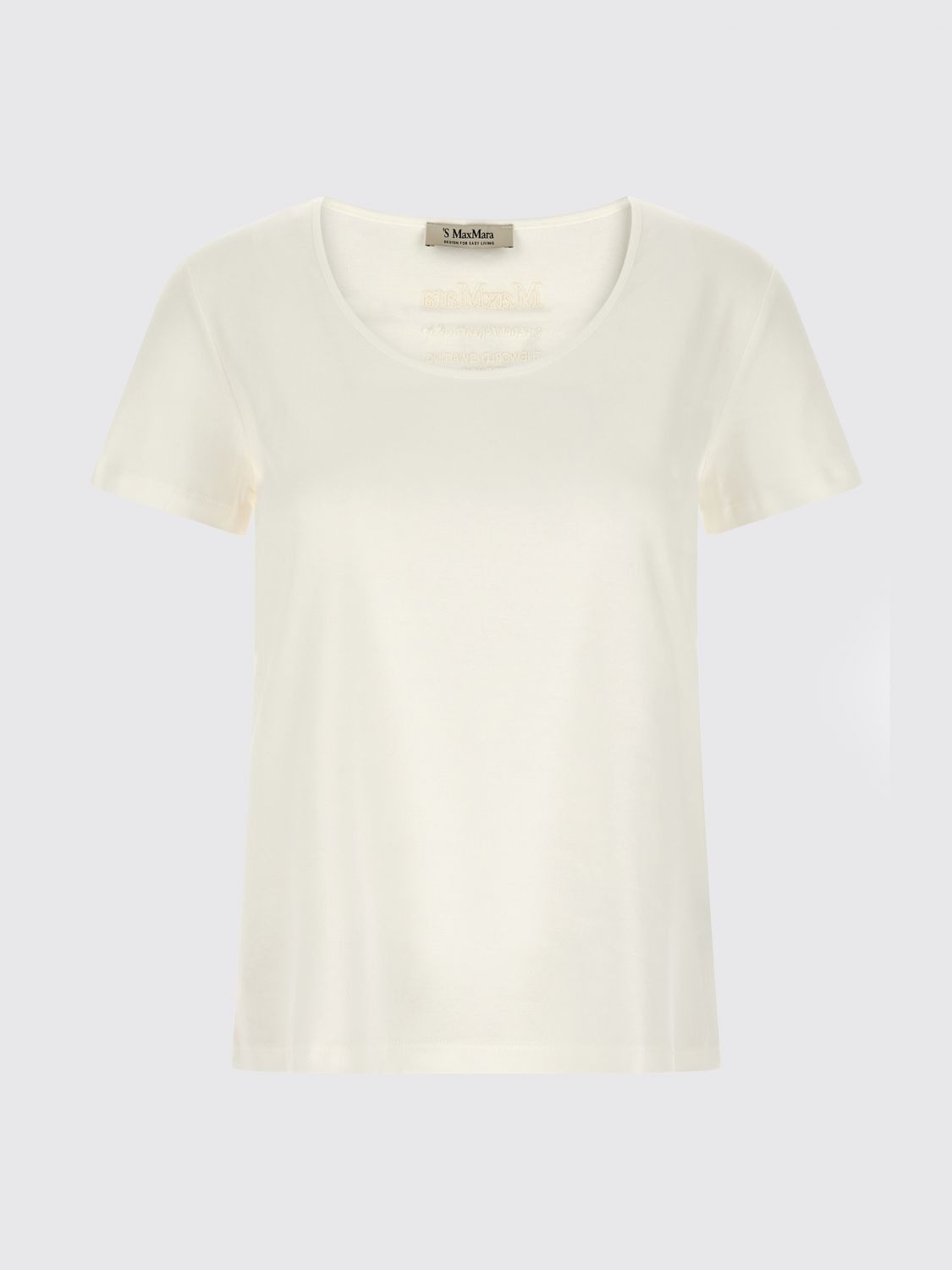 Max Mara Max Mara T-Shirt Woman White Size XL / US 12-14 / IT 48-50 - 2 Thumbnail