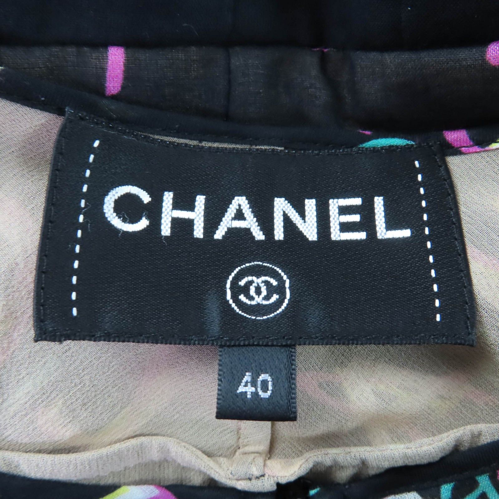 Chanel Chanel Chanel Logo Print Cotton Dress Textile Tops P60847V46300 DUTY FREE for USA Size ONE SIZE - 7 Thumbnail