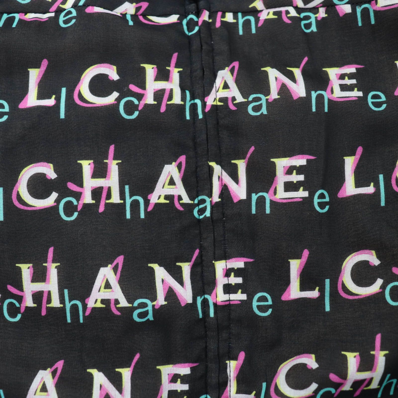 Chanel Chanel Chanel Logo Print Cotton Dress Textile Tops P60847V46300 DUTY FREE for USA Size ONE SIZE - 5 Thumbnail