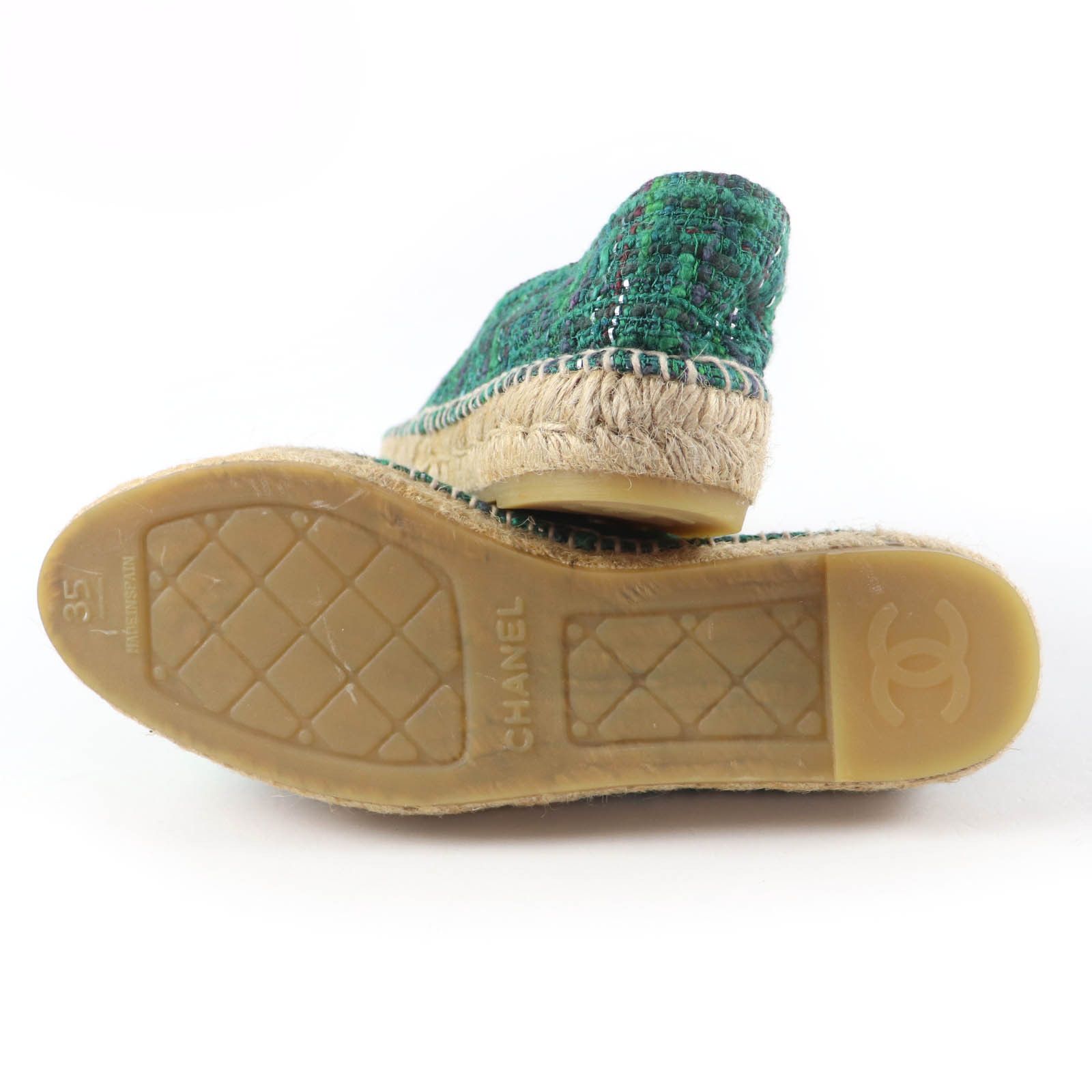 Chanel Chanel Chanel Tweed Espadrilles Textile Shoes G29762 DUTY FREE for USA Size ONE SIZE - 7 Thumbnail