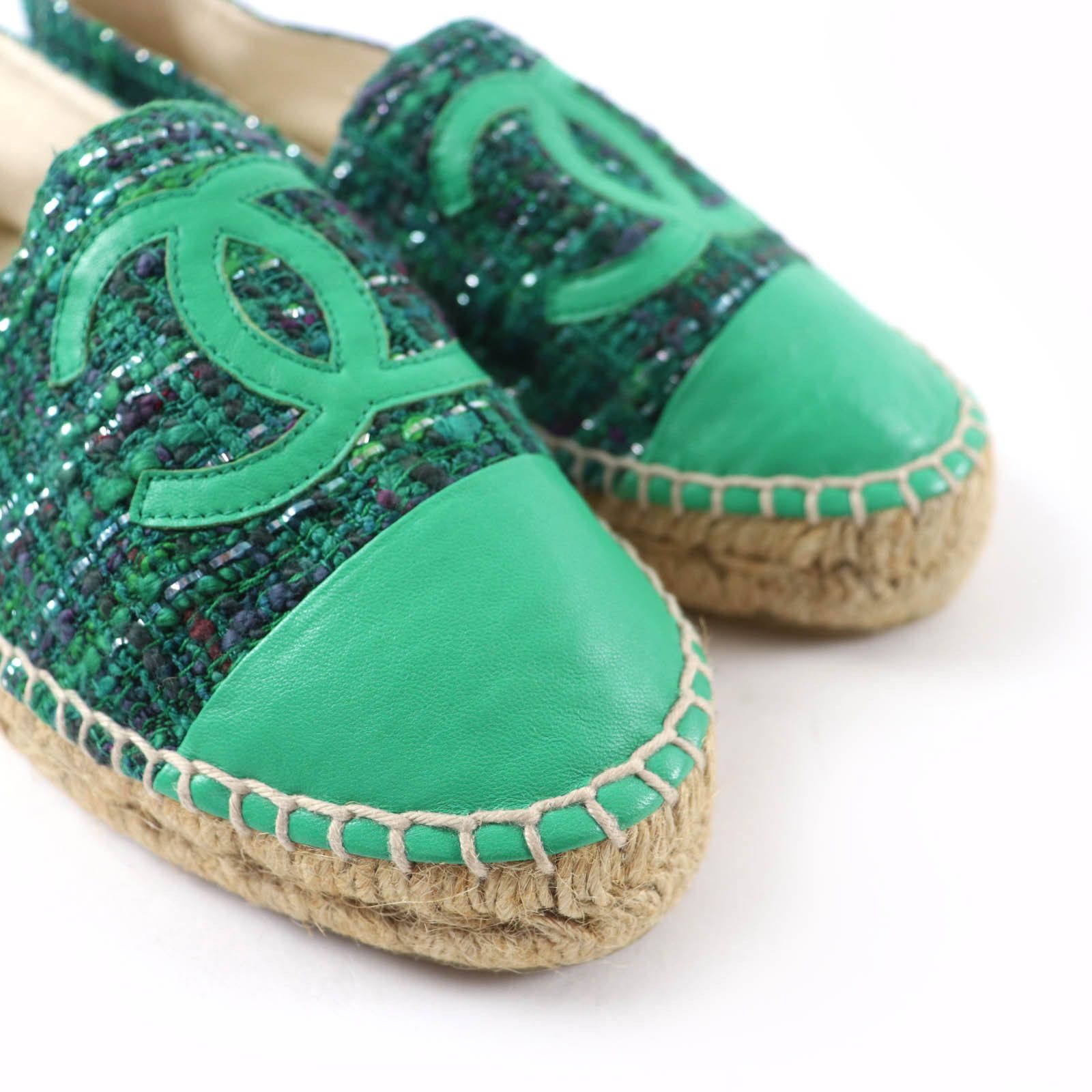 Chanel Chanel Chanel Tweed Espadrilles Textile Shoes G29762 DUTY FREE for USA Size ONE SIZE - 8 Thumbnail