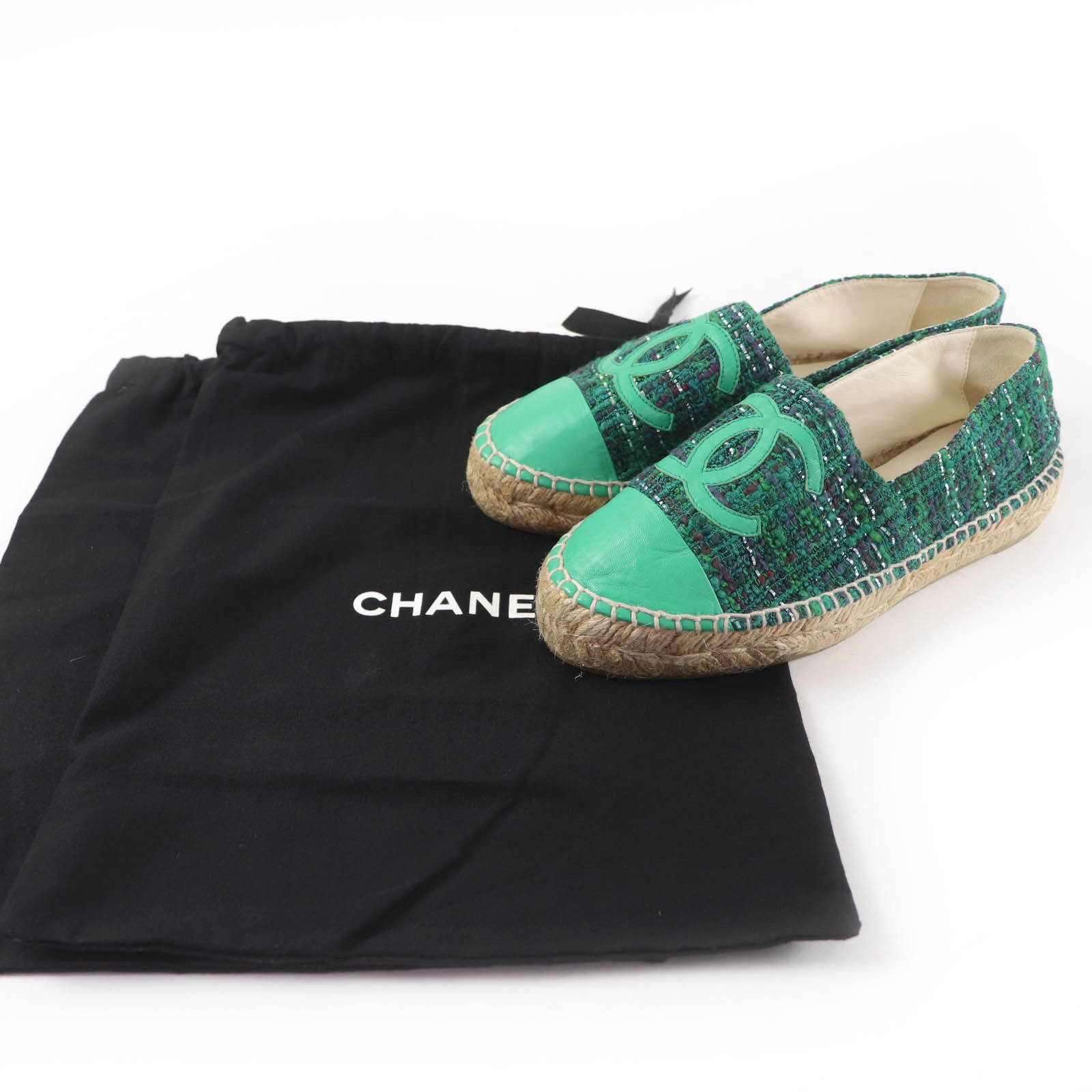 Chanel Chanel Chanel Tweed Espadrilles Textile Shoes G29762 DUTY FREE for USA Size ONE SIZE - 2 Thumbnail