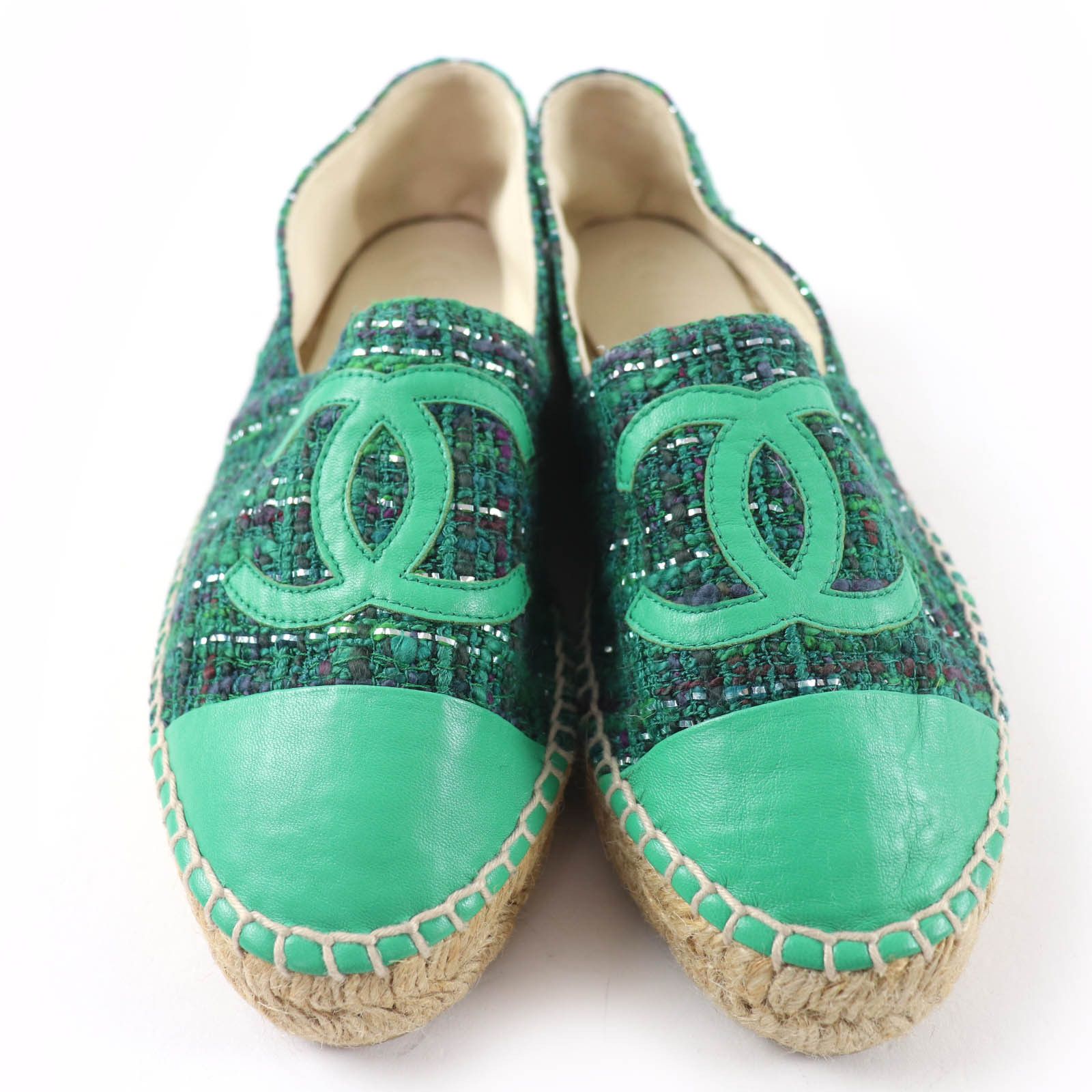 Chanel Chanel Chanel Tweed Espadrilles Textile Shoes G29762 DUTY FREE for USA Size ONE SIZE - 4 Thumbnail