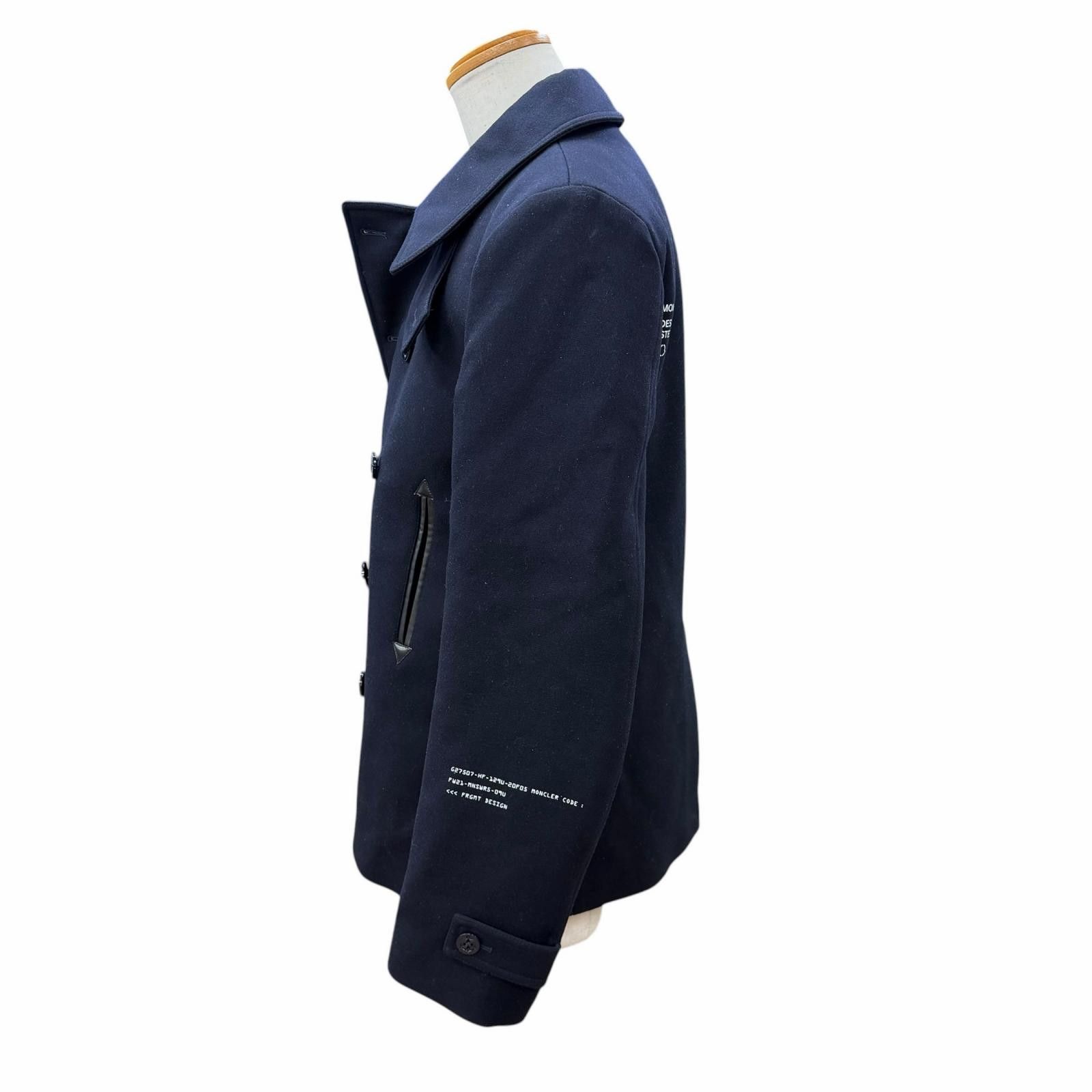 Moncler Moncler Moncler Genius 7 Moncler Fragment Toliman wool down coat Textile Outerwear G209U1B00004 DUTY FREE for USA Size ONE SIZE - 3 Thumbnail