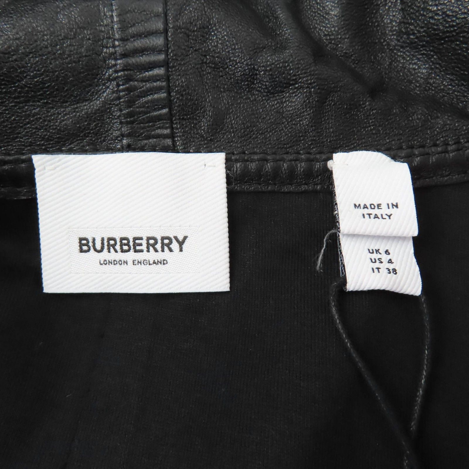 Burberry Burberry Burberry Lambskin Knit Trim Hoodie Jacket Leather Outerwear DUTY FREE for USA Size ONE SIZE - 5 Thumbnail