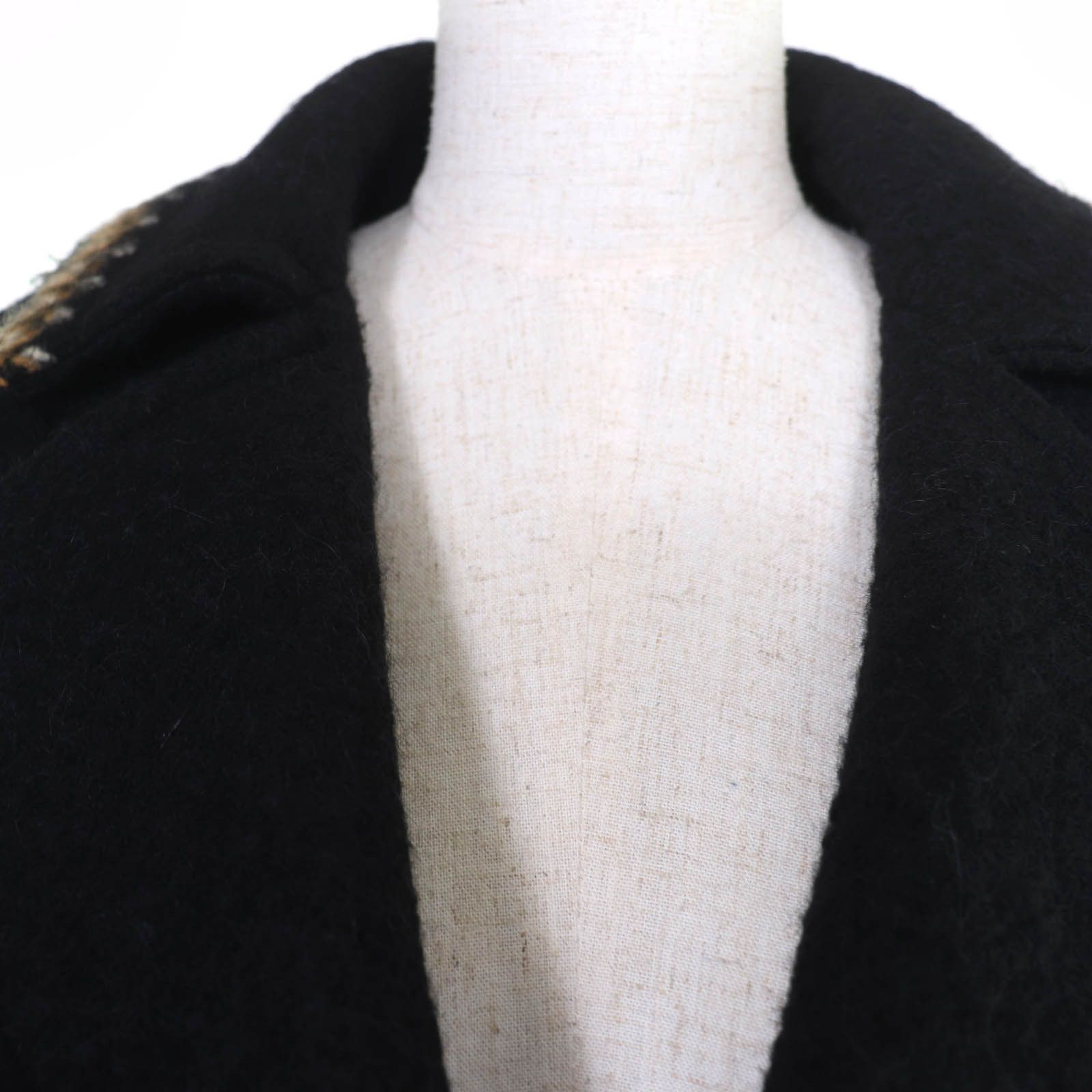 Chanel Chanel Chanel Wool Alpaca Long Coat Textile Outerwear P29214 DUTY FREE for USA Size ONE SIZE - 4 Thumbnail