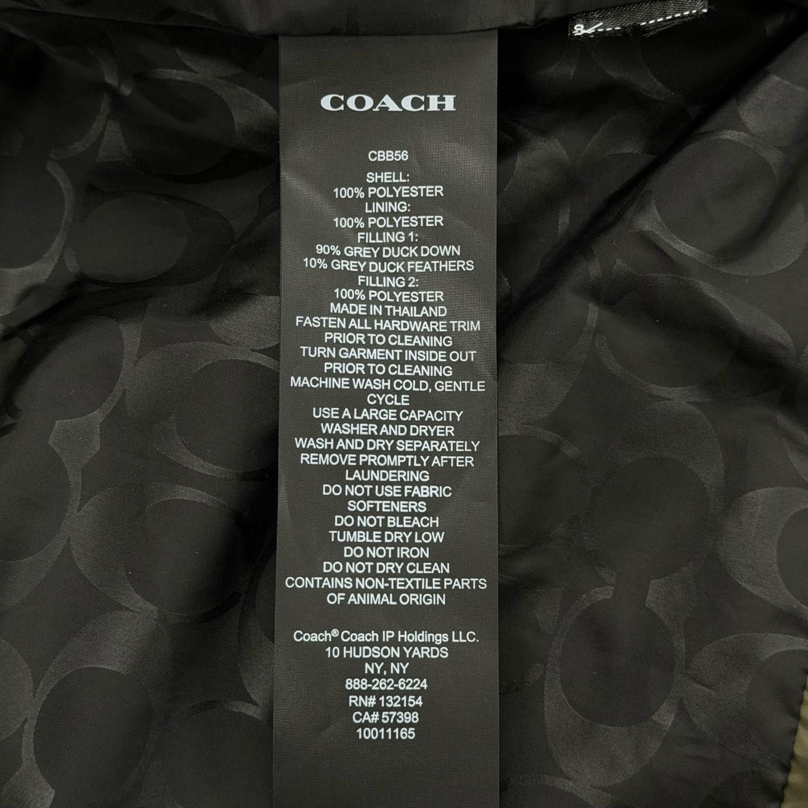Coach Coach COACH Polyester Down Jacket Textile Outerwear DUTY FREE for USA Size ONE SIZE - 13 Thumbnail