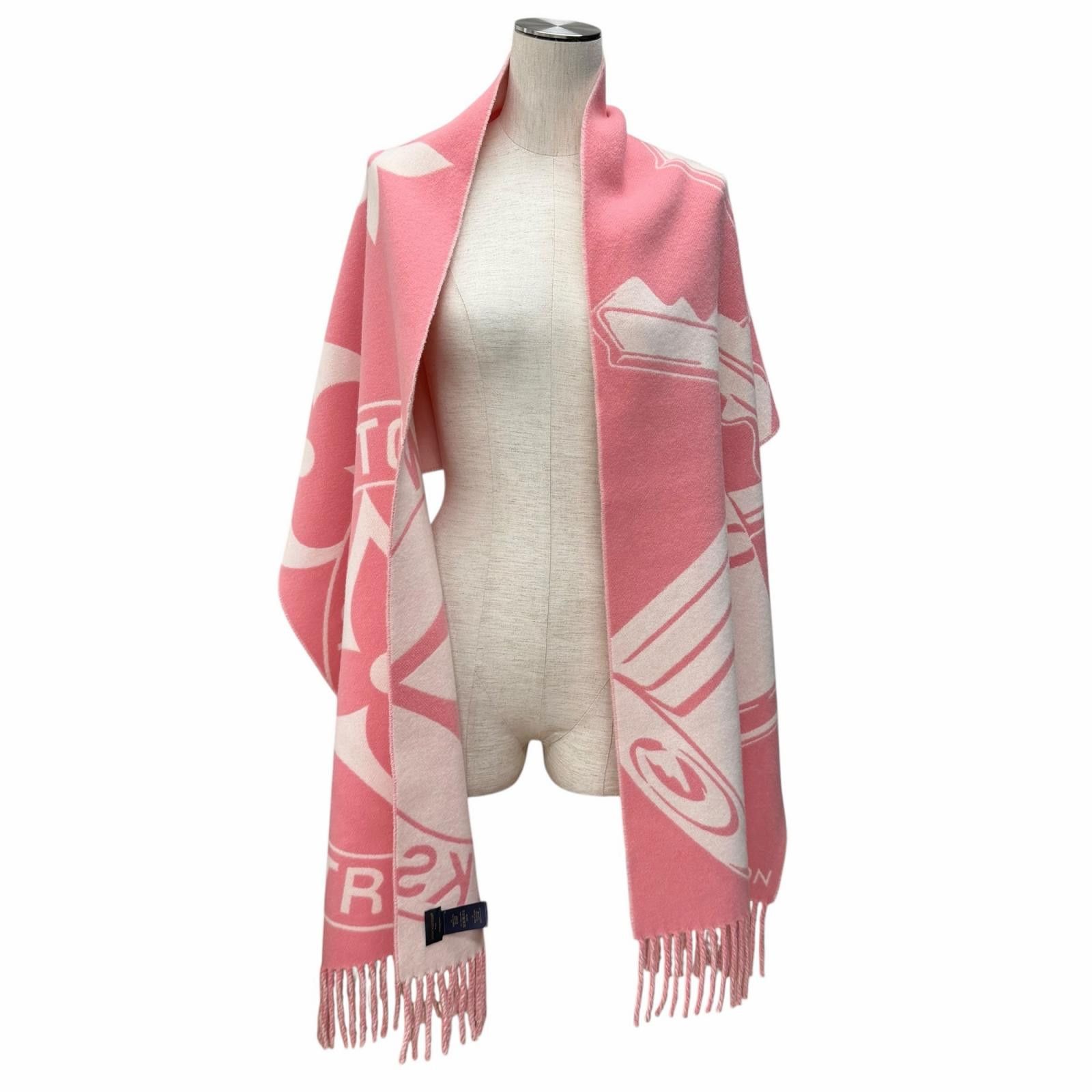 Louis Vuitton Louis Vuitton Louis Vuitton Wool Cashmere Scarf Textile Scarf M96823 DUTY FREE for USA Size ONE SIZE - 3 Thumbnail