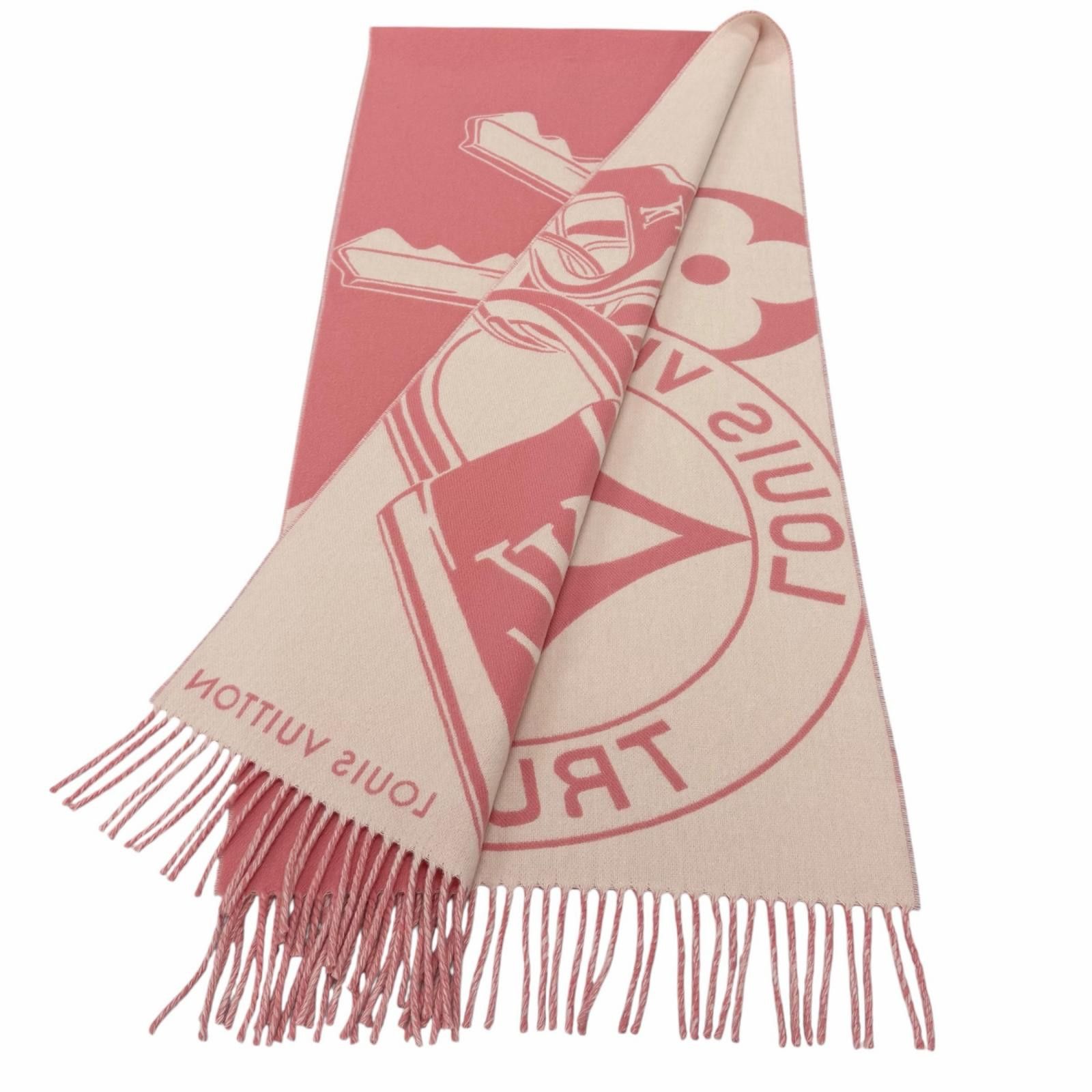 Louis Vuitton Louis Vuitton Louis Vuitton Wool Cashmere Scarf Textile Scarf M96823 DUTY FREE for USA Size ONE SIZE - 2 Thumbnail