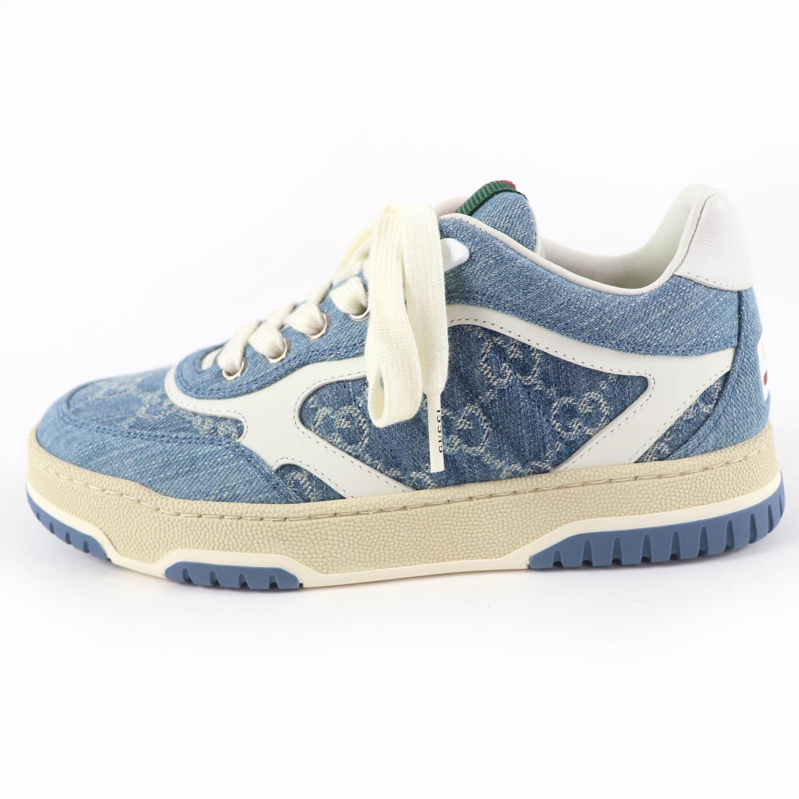 Gucci Gucci Gucci GG Denim Low Cut Sneakers Textile Shoes DUTY FREE for USA Size ONE SIZE - 5 Thumbnail