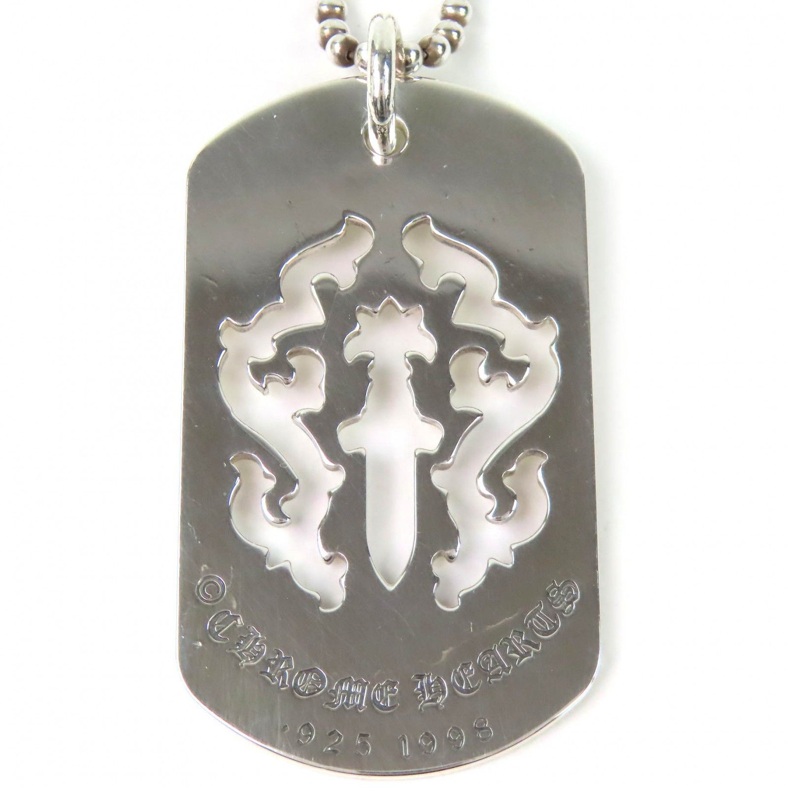 Chrome Hearts Chrome Hearts Chrome Hearts Vine Dagger Cutout Silver Necklace Precious Metal Necklace DUTY FREE for USA Size ONE SIZE - 2 Thumbnail