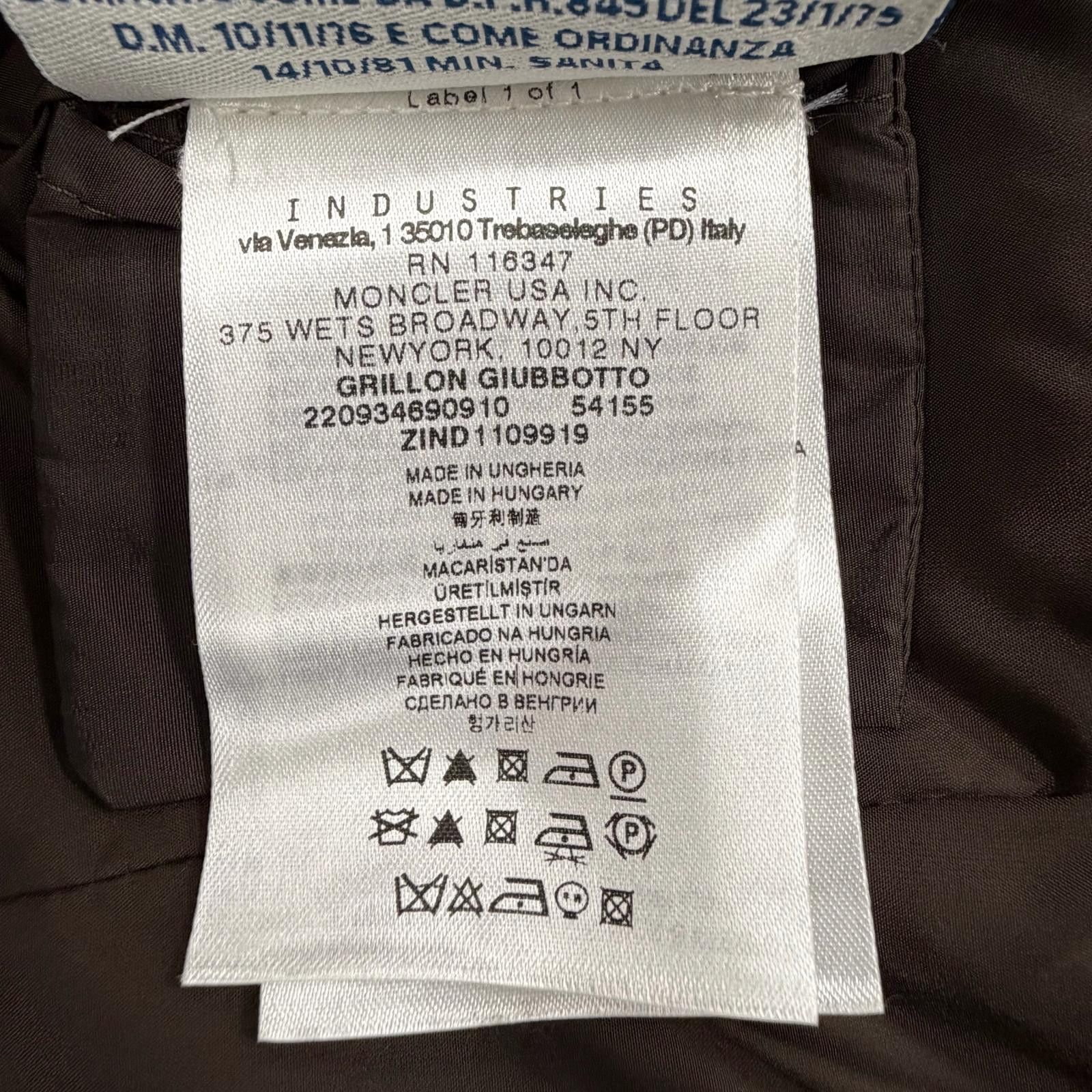 Moncler Moncler Moncler GRILLON Down Jacket Textile Outerwear DUTY FREE for USA Size ONE SIZE - 11 Thumbnail