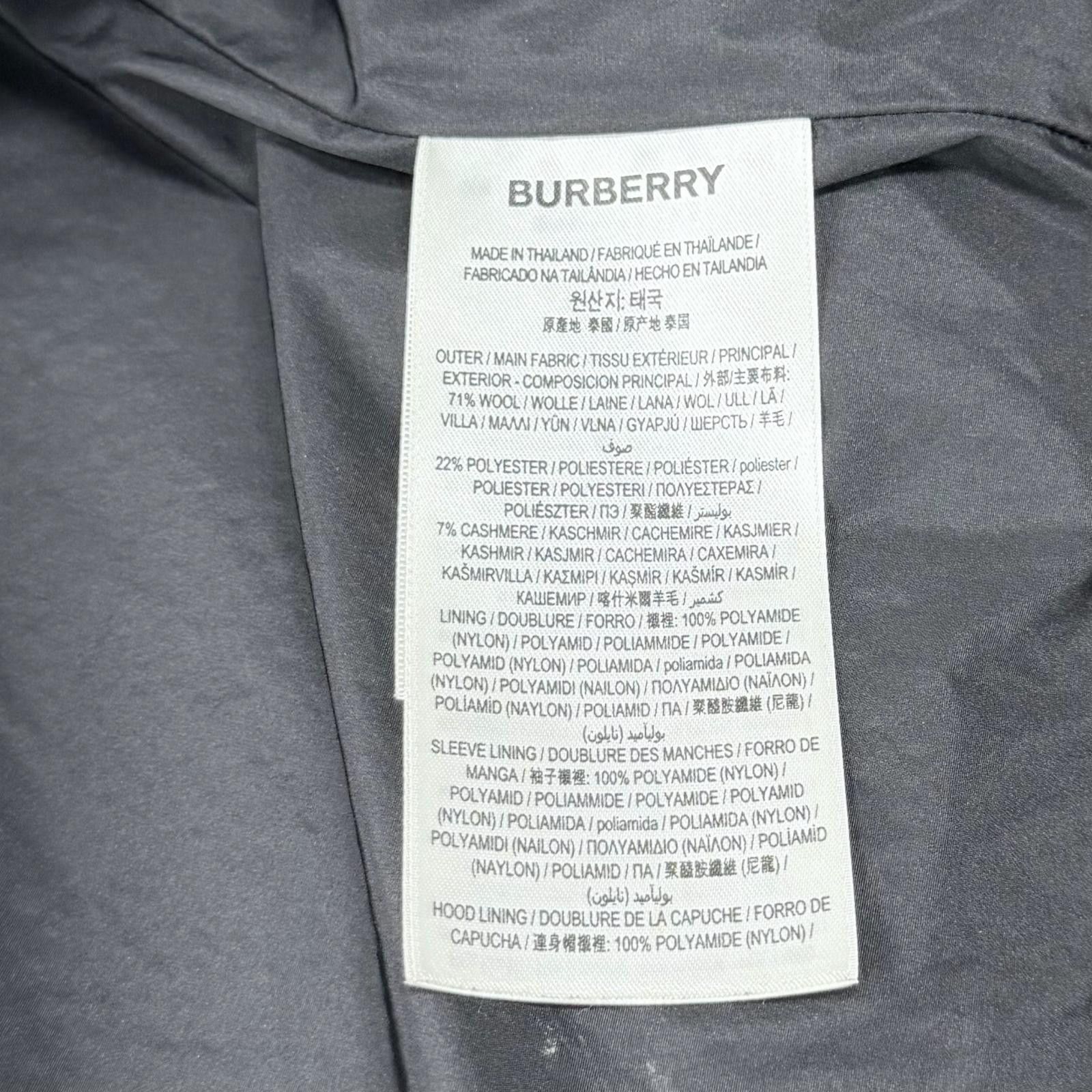 Burberry Burberry Burberry Wool Blend Coat Textile Outerwear DUTY FREE for USA Size ONE SIZE - 9 Thumbnail