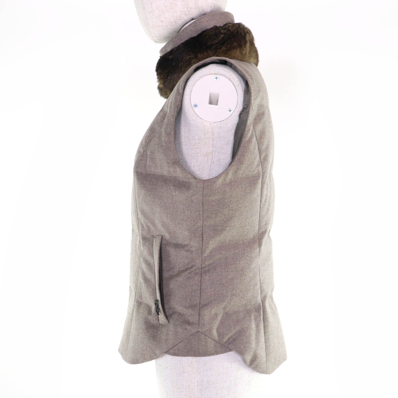 Other Other FOXEY Chinchilla Wool Down Vest Textile Outerwear 28968 DUTY FREE for USA Size ONE SIZE - 2 Thumbnail