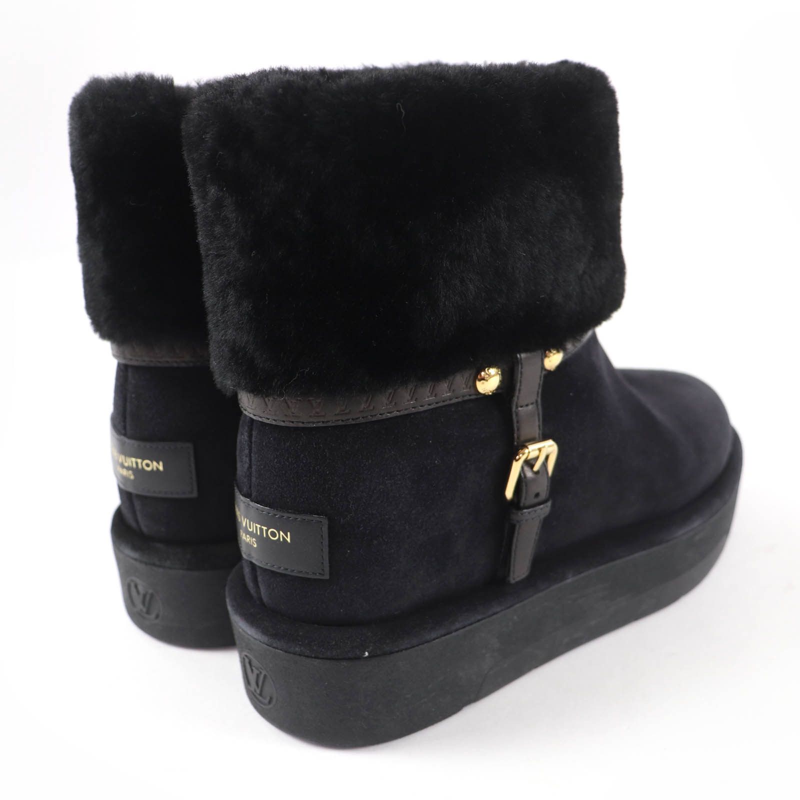 Louis Vuitton Louis Vuitton Louis Vuitton Aspen Line Shearling Boots Fur Shoes DUTY FREE for USA Size ONE SIZE - 2 Thumbnail