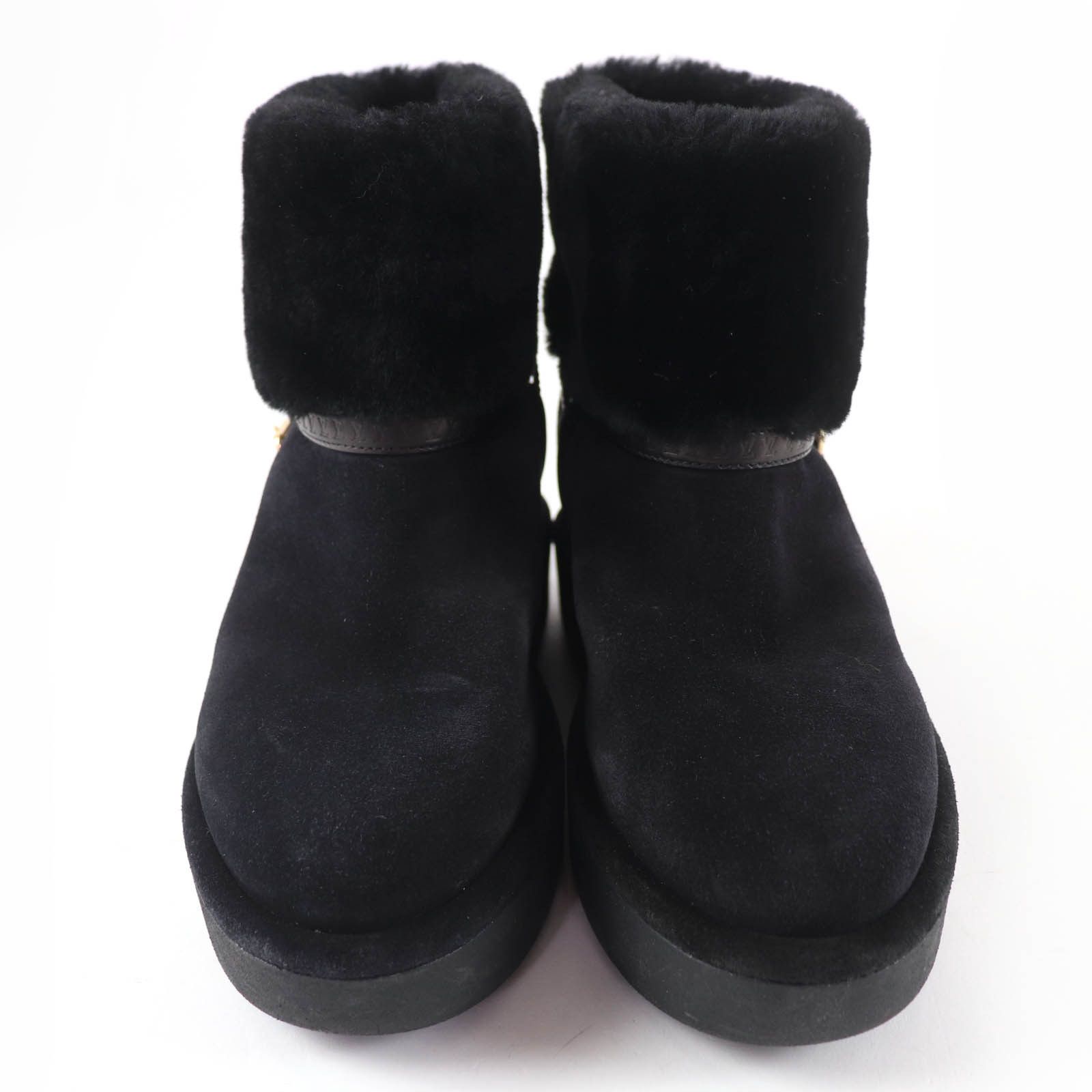 Louis Vuitton Louis Vuitton Louis Vuitton Aspen Line Shearling Boots Fur Shoes DUTY FREE for USA Size ONE SIZE - 3 Thumbnail