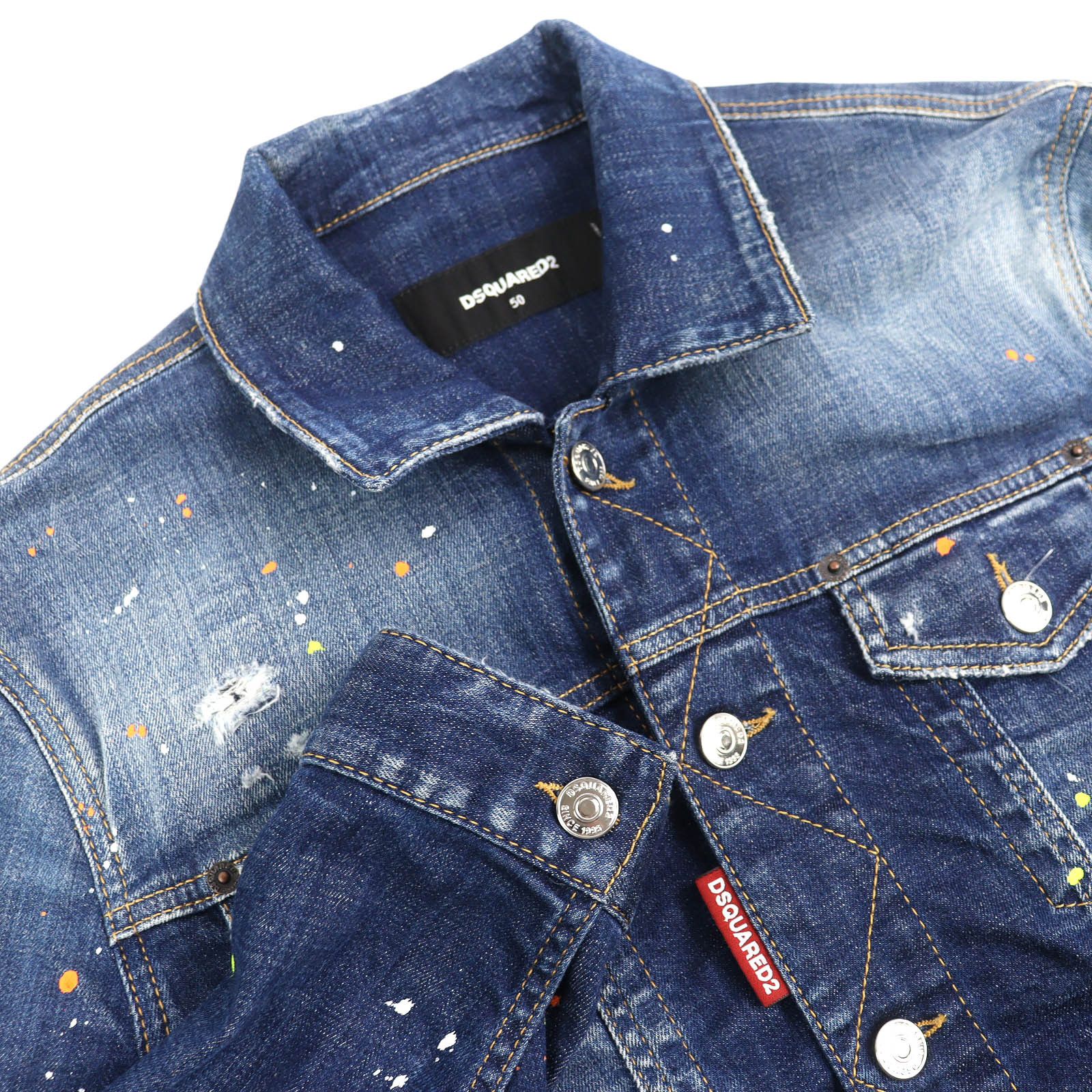 Dsquared2 Dsquared2 DSQUARED2 Denim Jacket Cotton Jacket Textile Outerwear S74AM1386 DUTY FREE for USA Size ONE SIZE - 4 Thumbnail