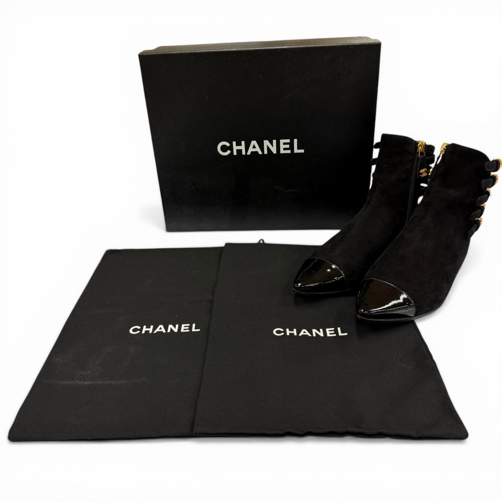 Chanel Chanel Chanel Suede Ankle Boots Leather Shoes G30600 DUTY FREE for USA Size ONE SIZE - 2 Thumbnail