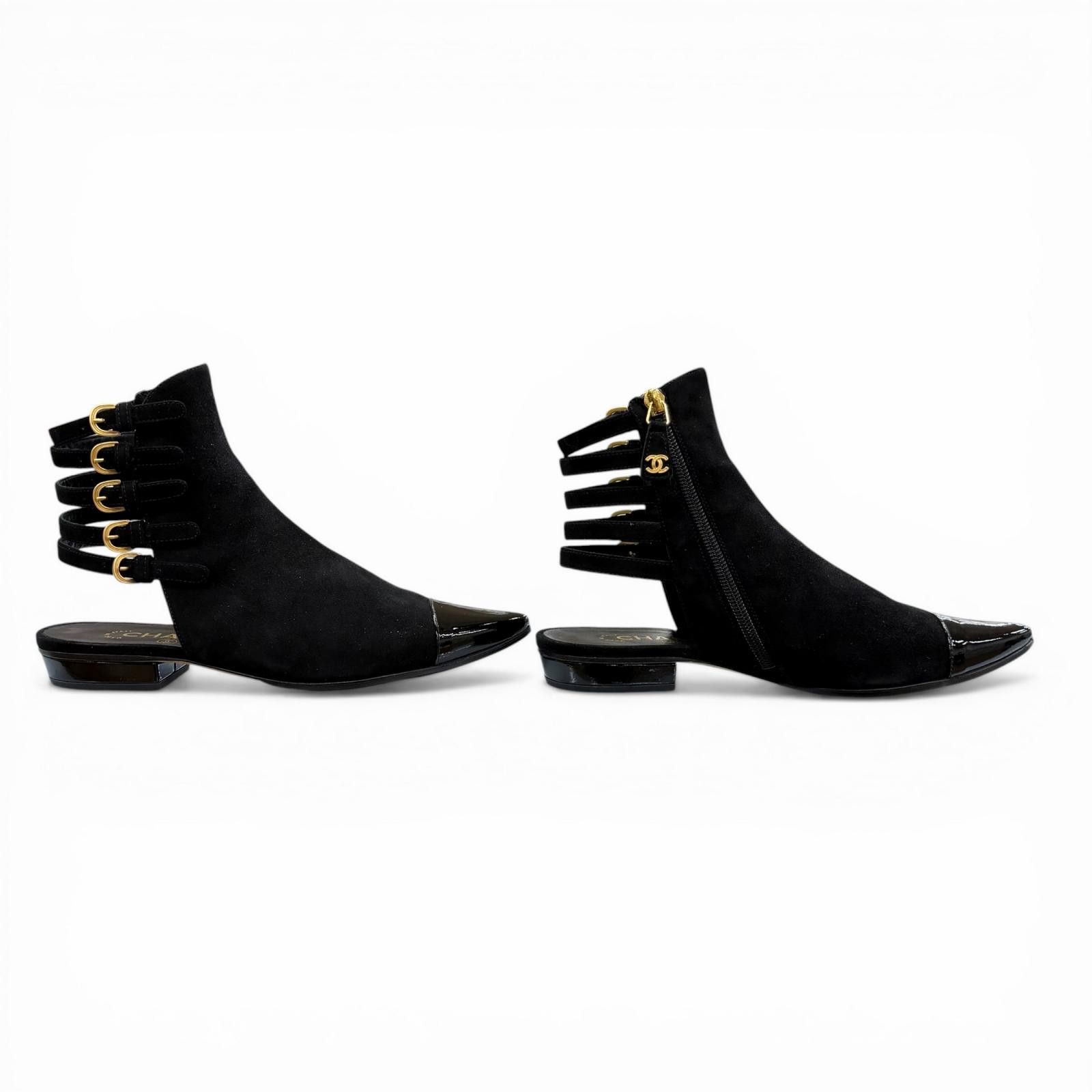 Chanel Chanel Chanel Suede Ankle Boots Leather Shoes G30600 DUTY FREE for USA Size ONE SIZE - 4 Thumbnail