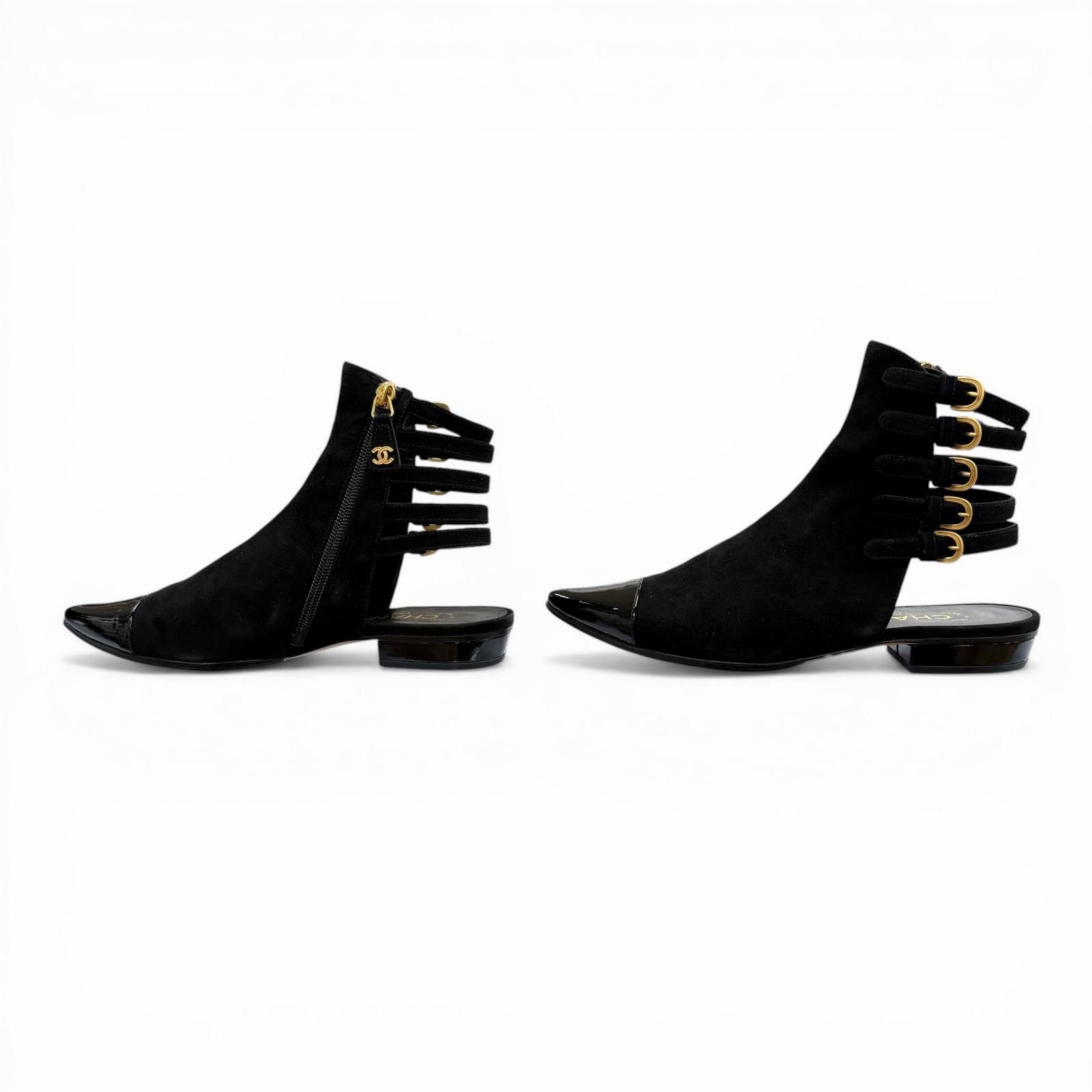 Chanel Chanel Chanel Suede Ankle Boots Leather Shoes G30600 DUTY FREE for USA Size ONE SIZE - 3 Thumbnail