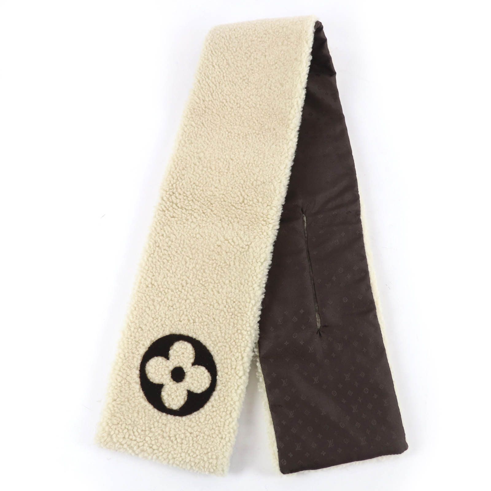 Louis Vuitton Louis Vuitton Louis Vuitton Shearling Scarf Fur Scarf M79229 DUTY FREE for USA Size ONE SIZE - 5 Thumbnail