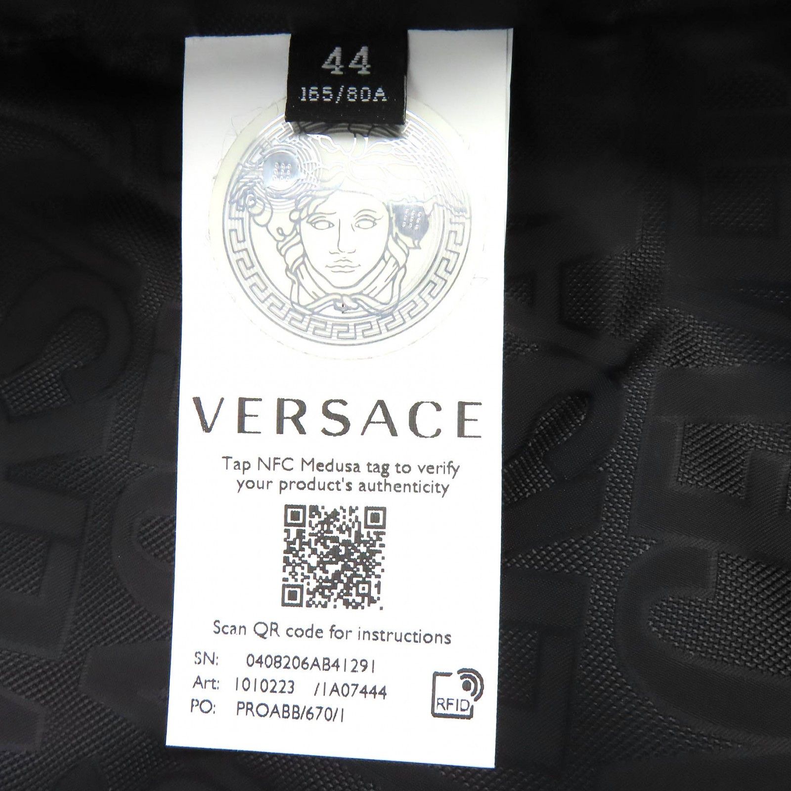 Versace Versace Versace Medusa Button Boa Blouson Textile Outerwear DUTY FREE for USA Size ONE SIZE - 7 Thumbnail