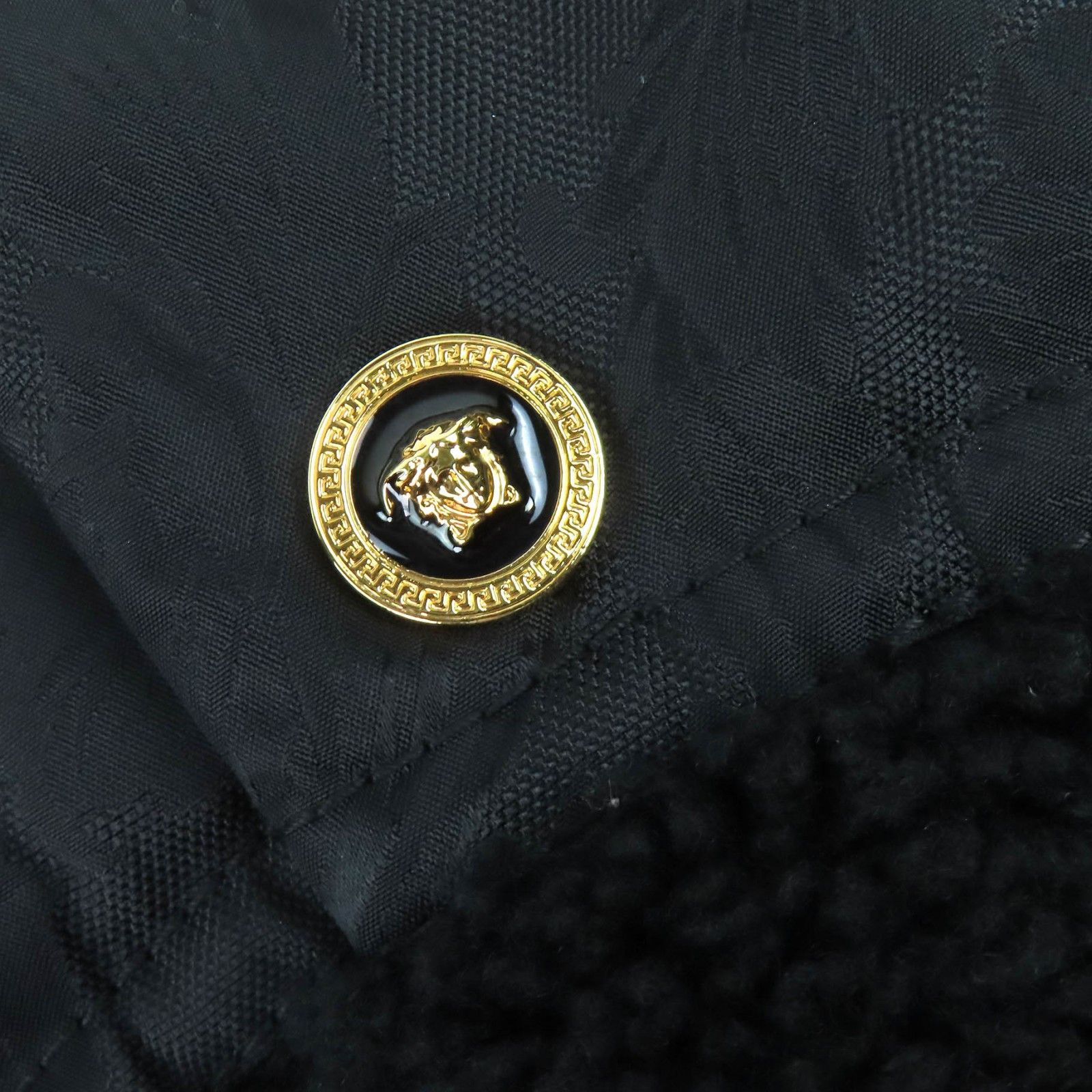 Versace Versace Versace Medusa Button Boa Blouson Textile Outerwear DUTY FREE for USA Size ONE SIZE - 5 Thumbnail